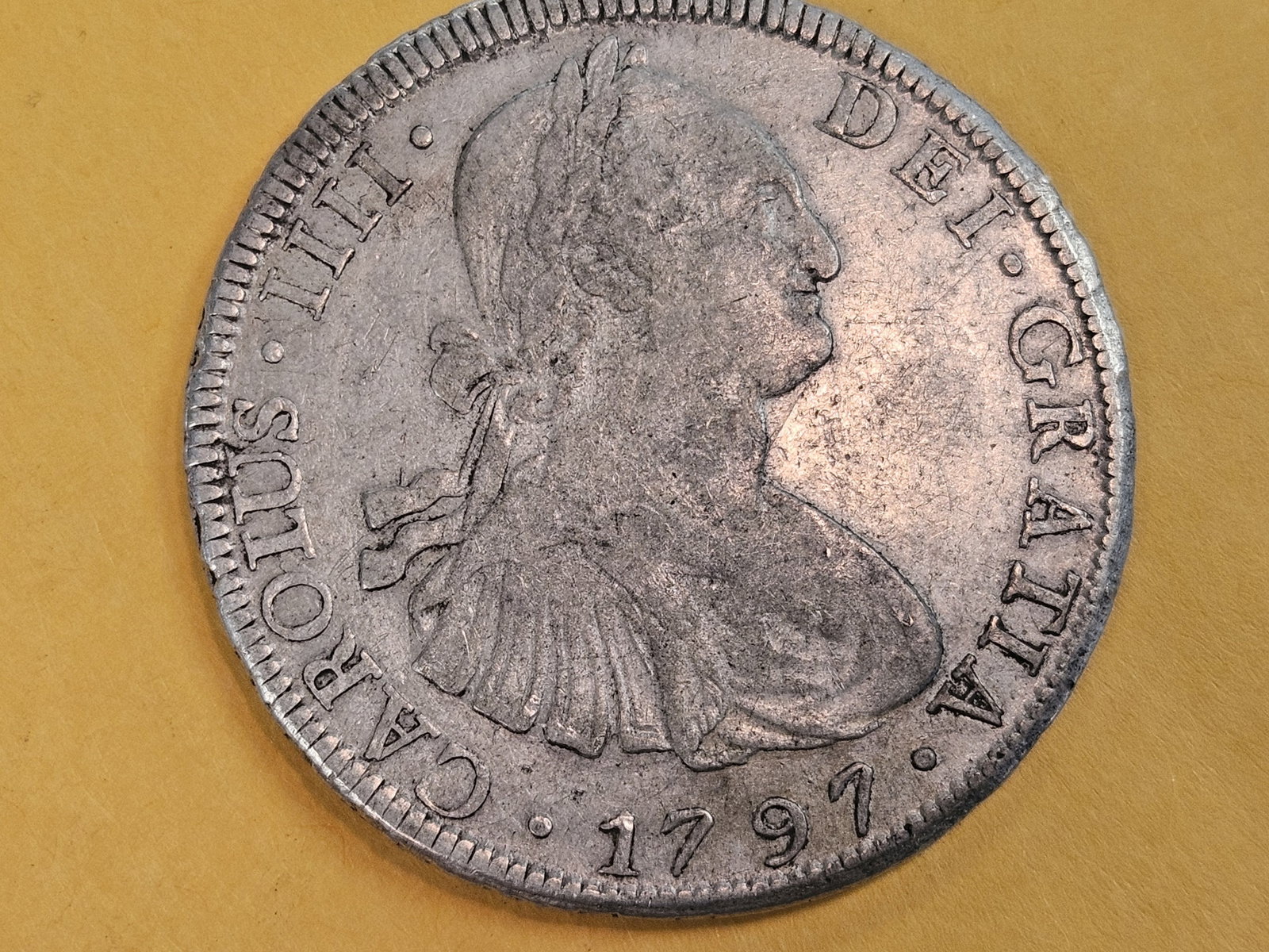 1797 Bolivia silver 8 reales in Extra fine: KM 73