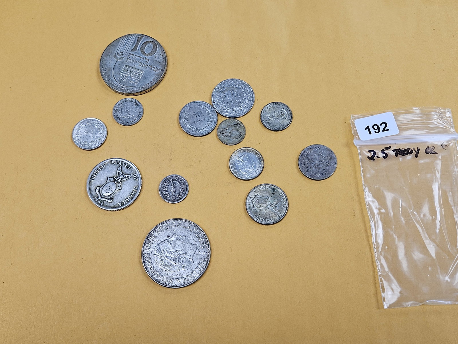 Lil bag of mixed, Silver, World coins - 2