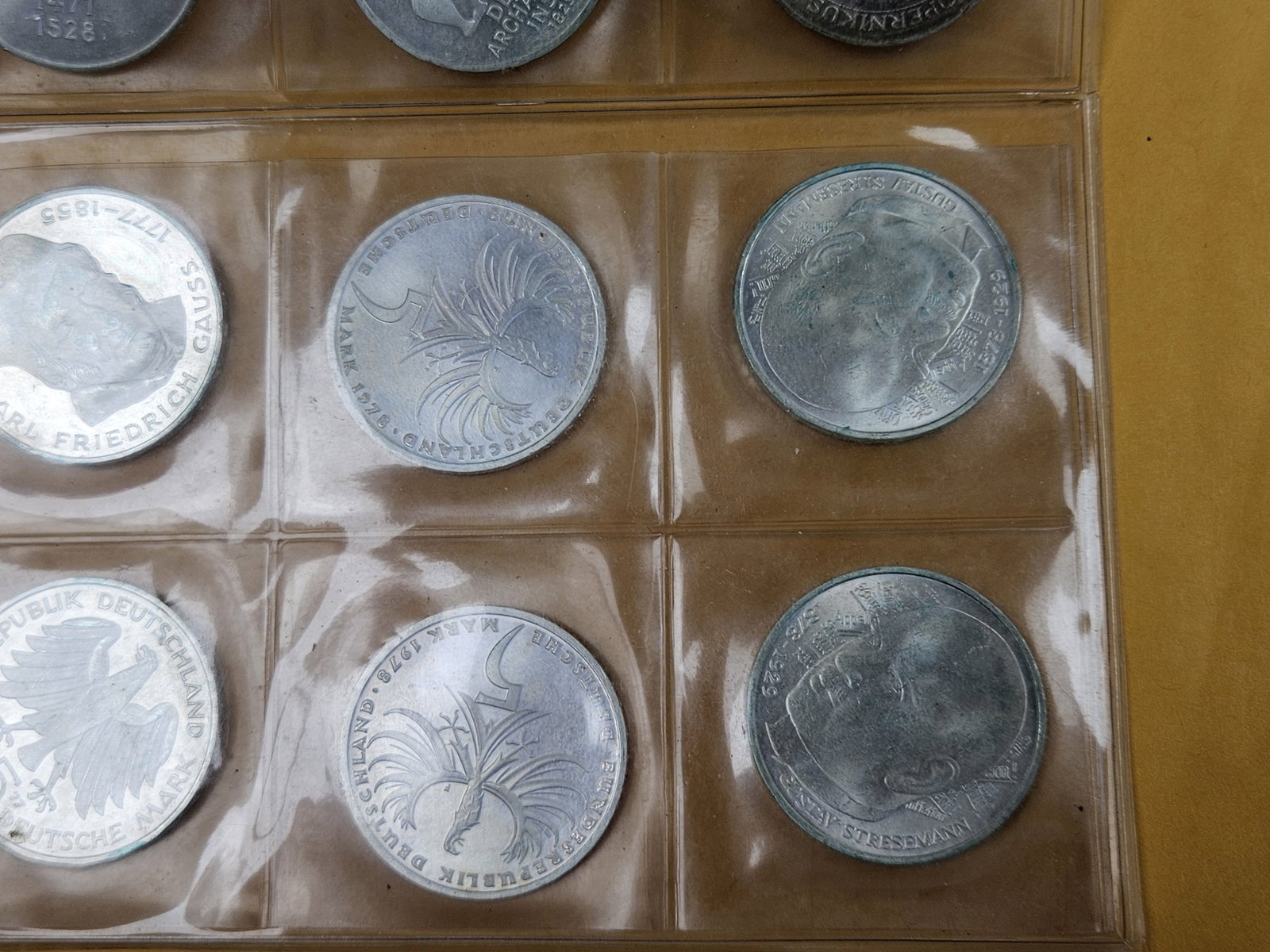 TWENTY Uncirculated Silver German 5 reichsmark coins - 20