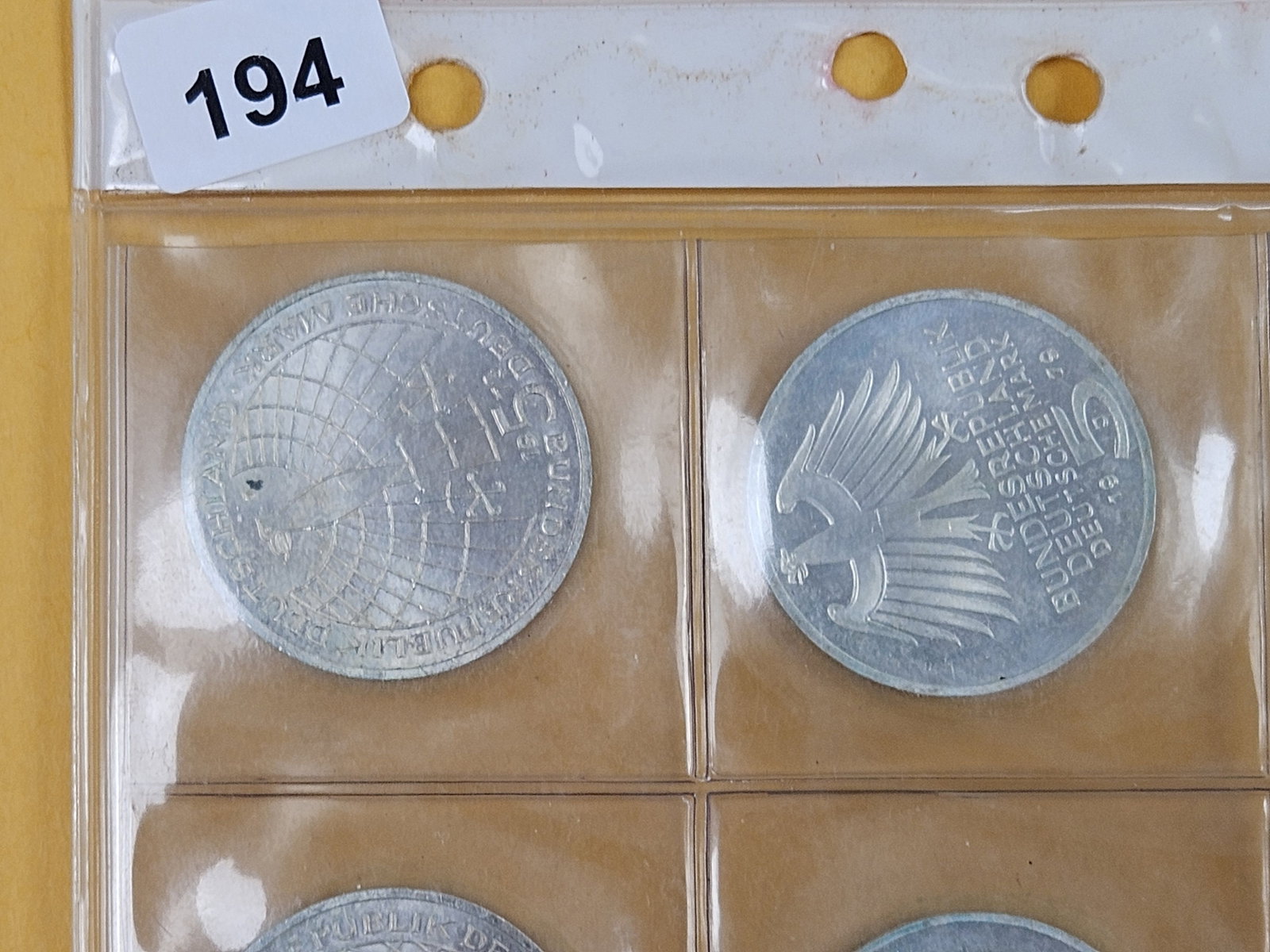 TWENTY Uncirculated Silver German 5 reichsmark coins - 2