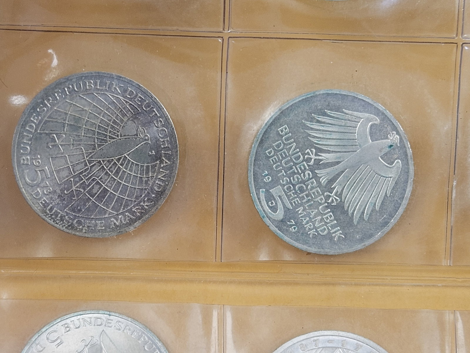 TWENTY Uncirculated Silver German 5 reichsmark coins - 5