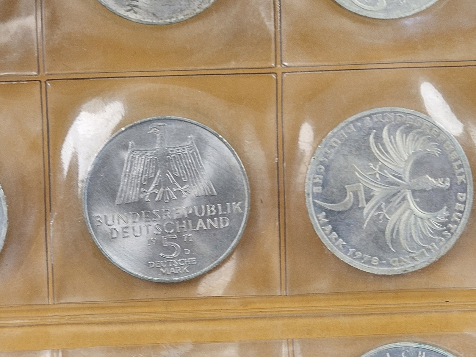 TWENTY Uncirculated Silver German 5 reichsmark coins - 6