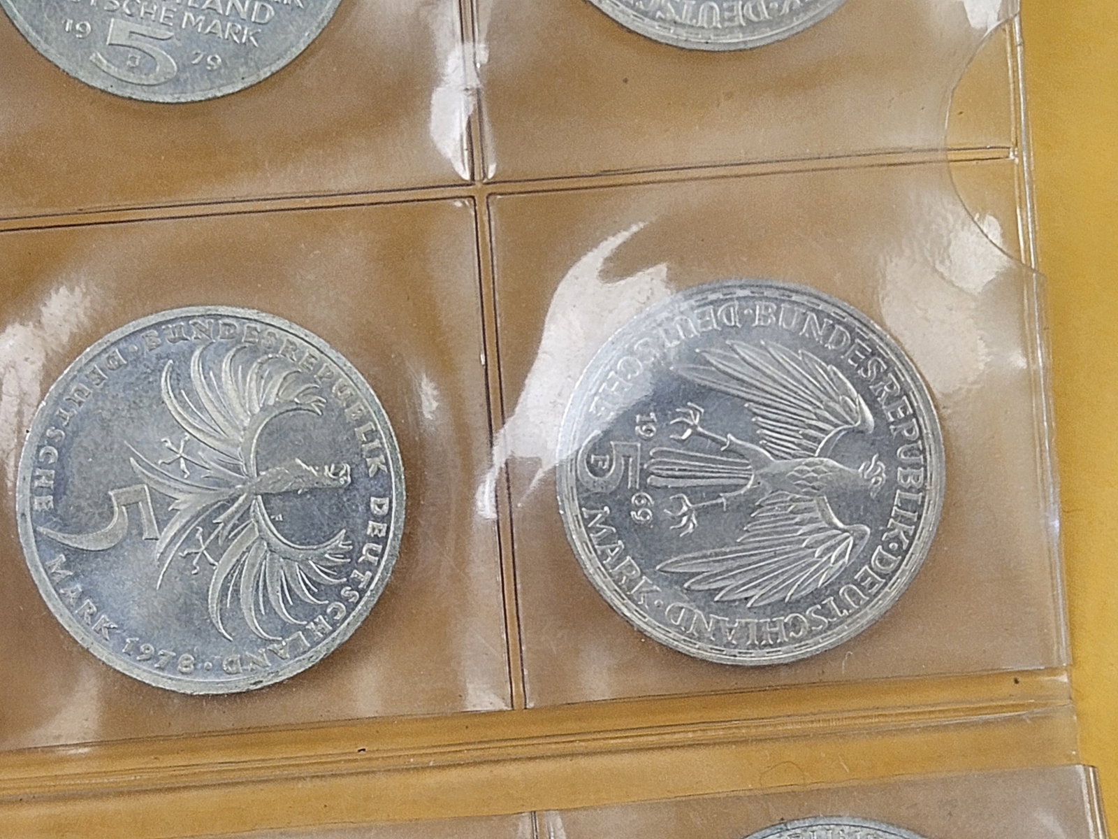 TWENTY Uncirculated Silver German 5 reichsmark coins - 7