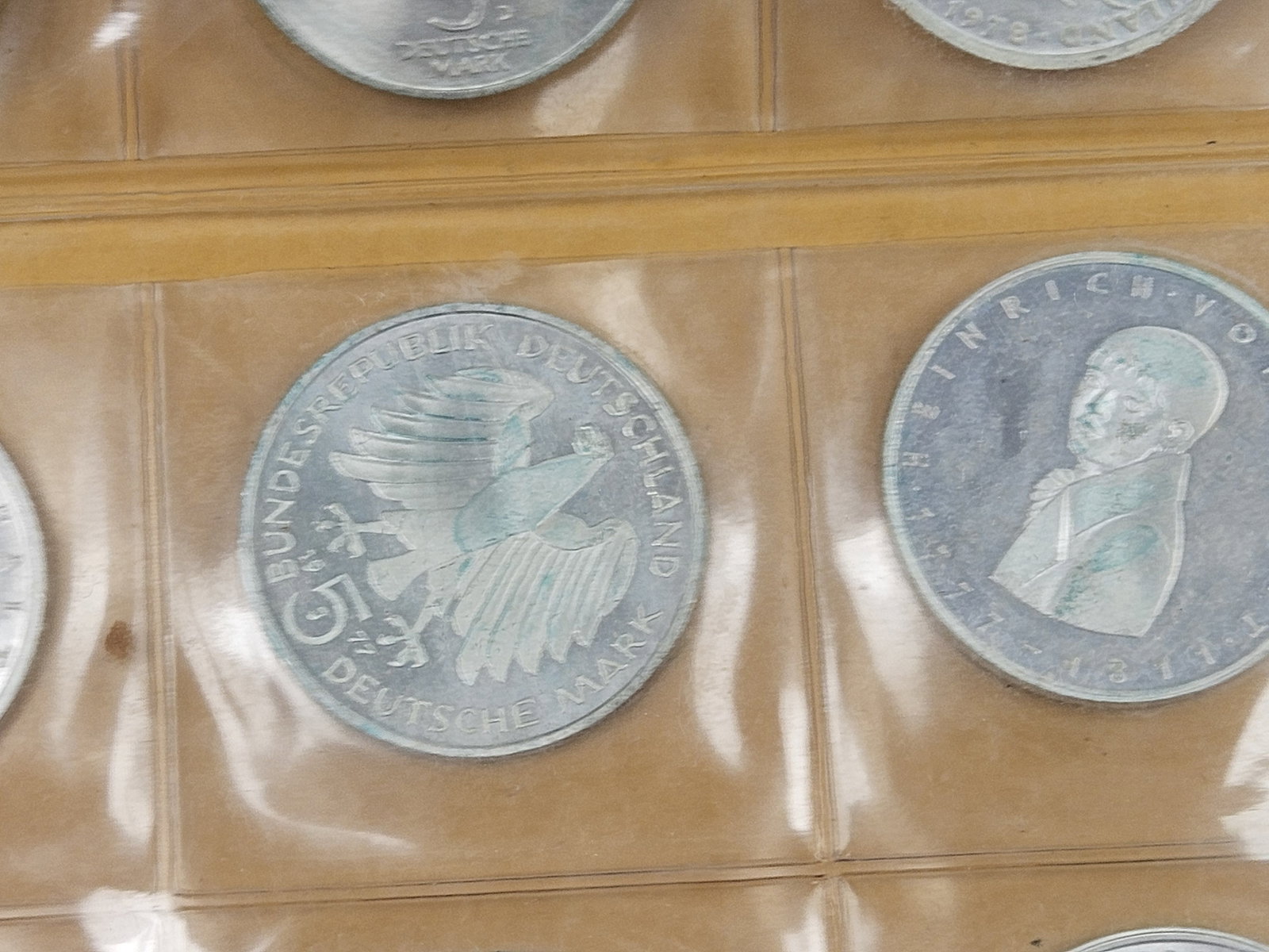 TWENTY Uncirculated Silver German 5 reichsmark coins - 9
