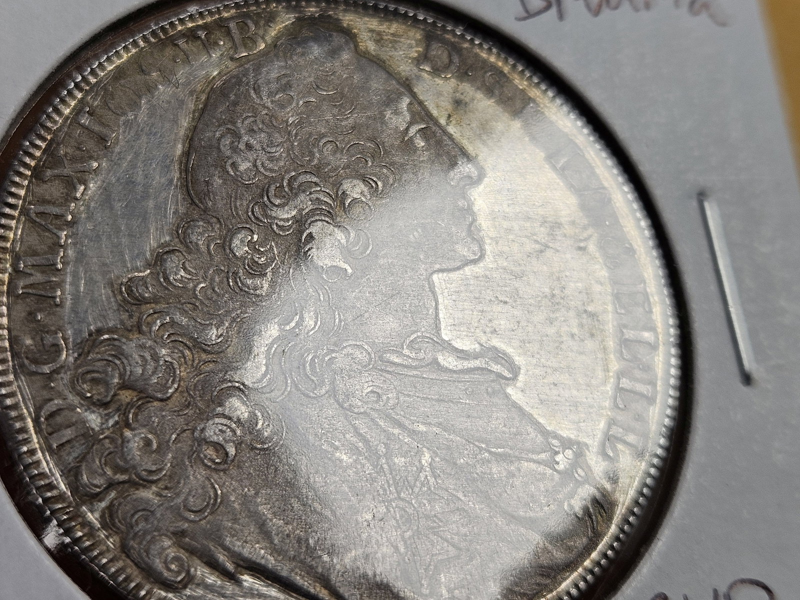 1763 German States Bavaria Silver Thaler - 4