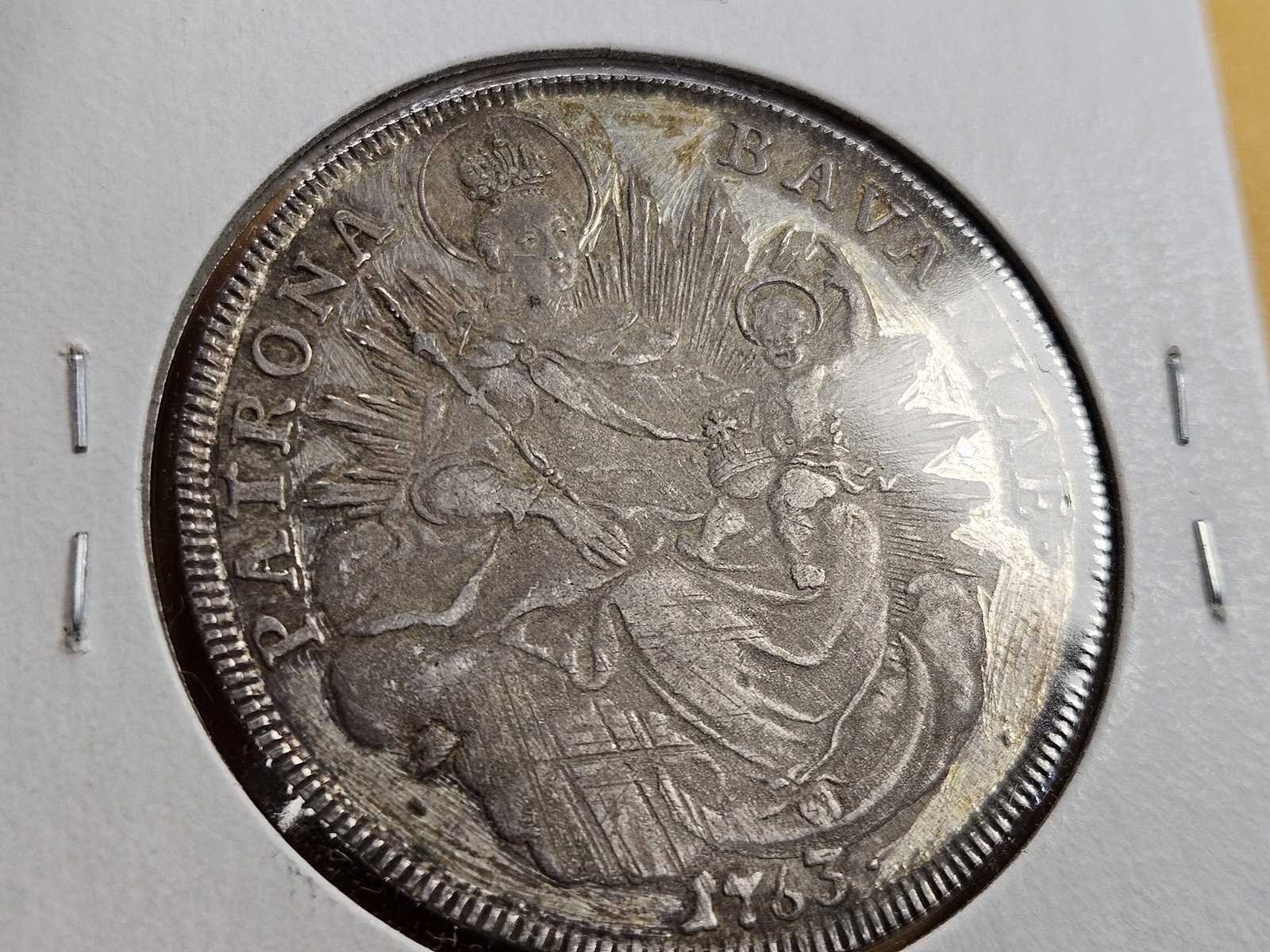 1763 German States Bavaria Silver Thaler - 7