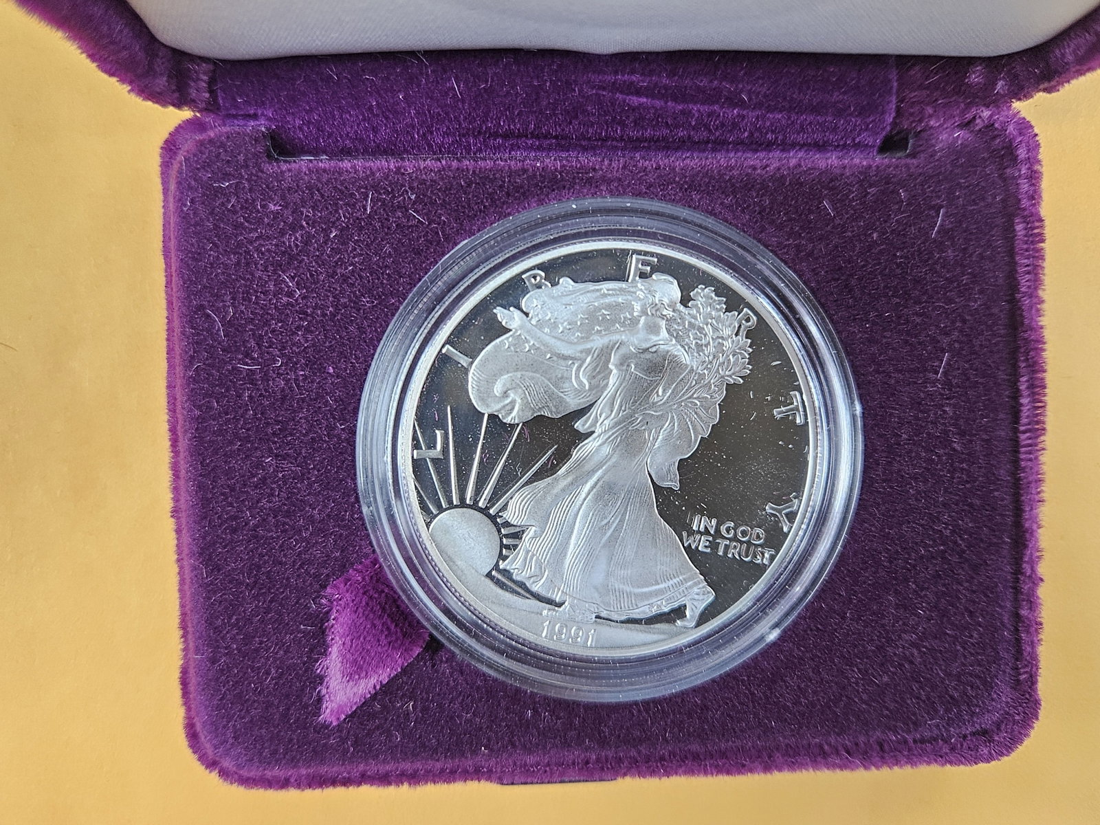 GEM Proof Deep Cameo 1991 American Silver Eagle - 2