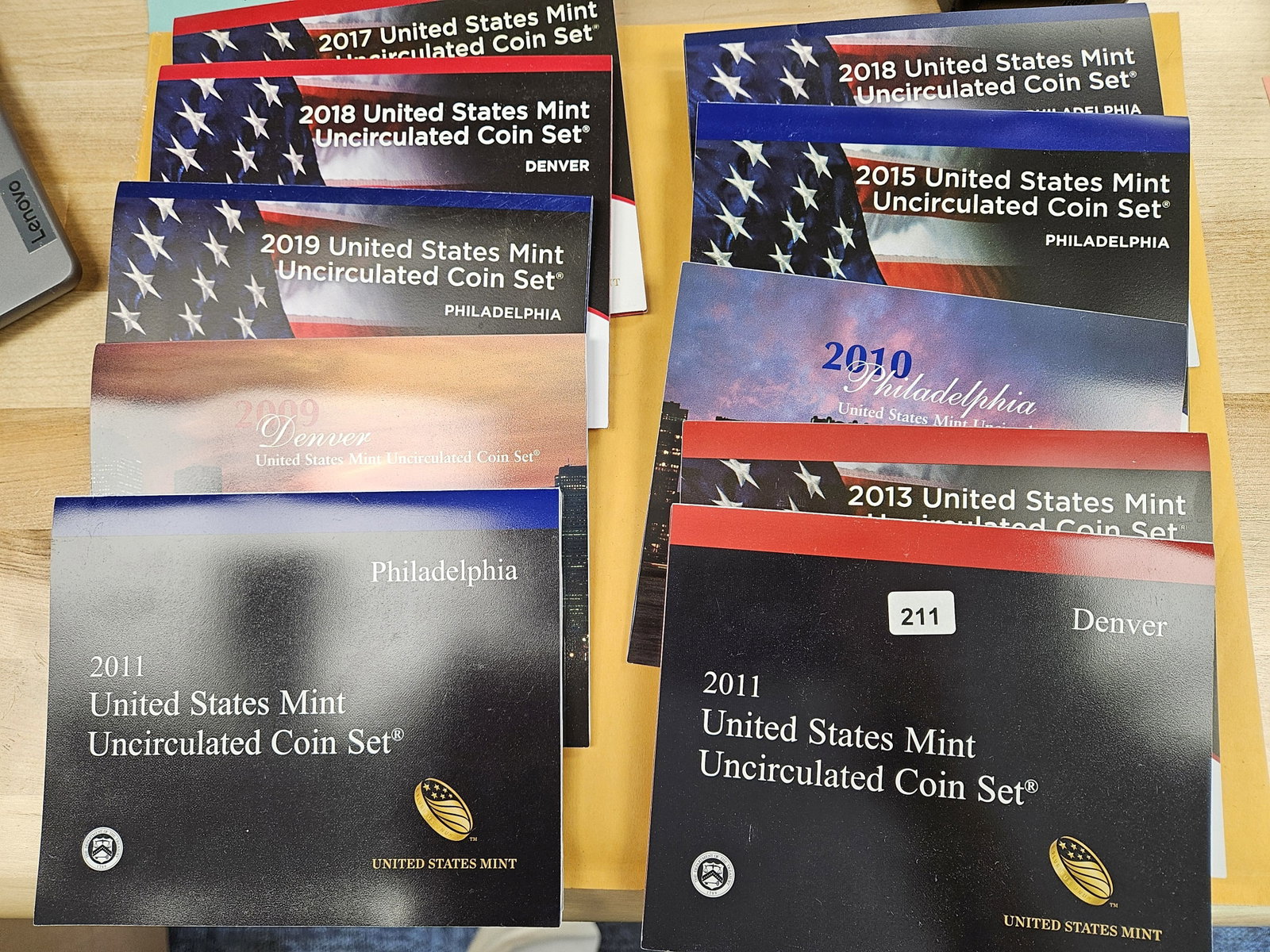Ten Mixed US Mint Sets in OGP: No outer boxes or COAs