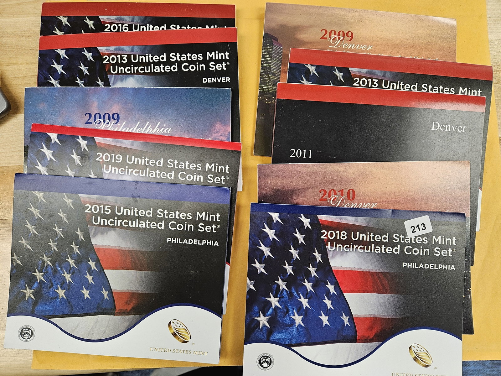 Ten Mixed US Mint Sets in OGP: No outer boxes or COAs