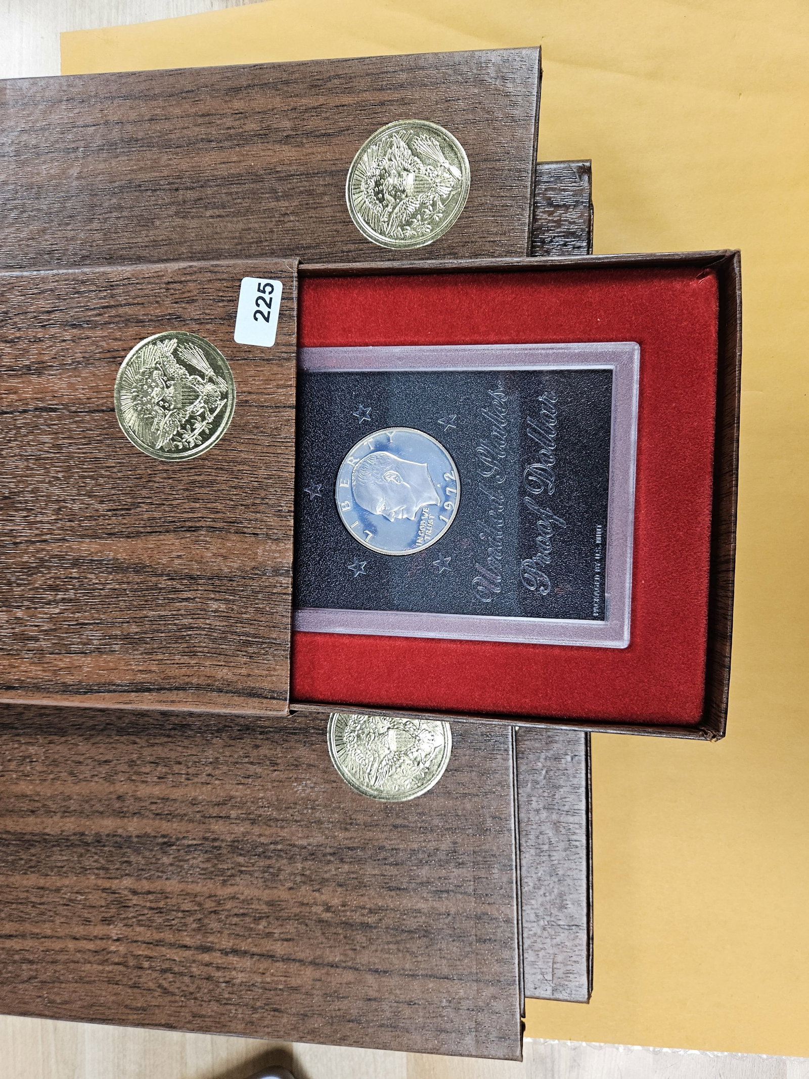 Five SILVER Brown Ikes: Proof Silver Eisenhower Dollars. In GSA hard packs