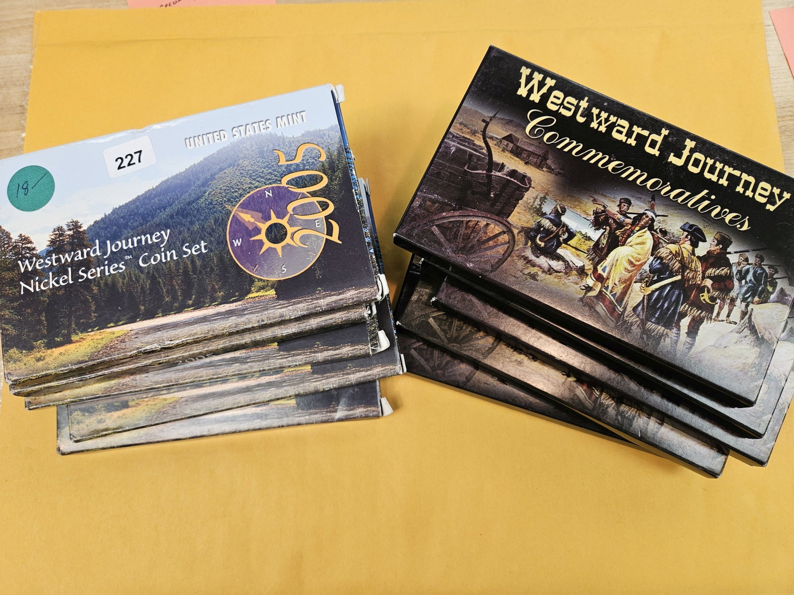 Ten mixed US Mint Westward Journey Nickel Sets (1 of 1)