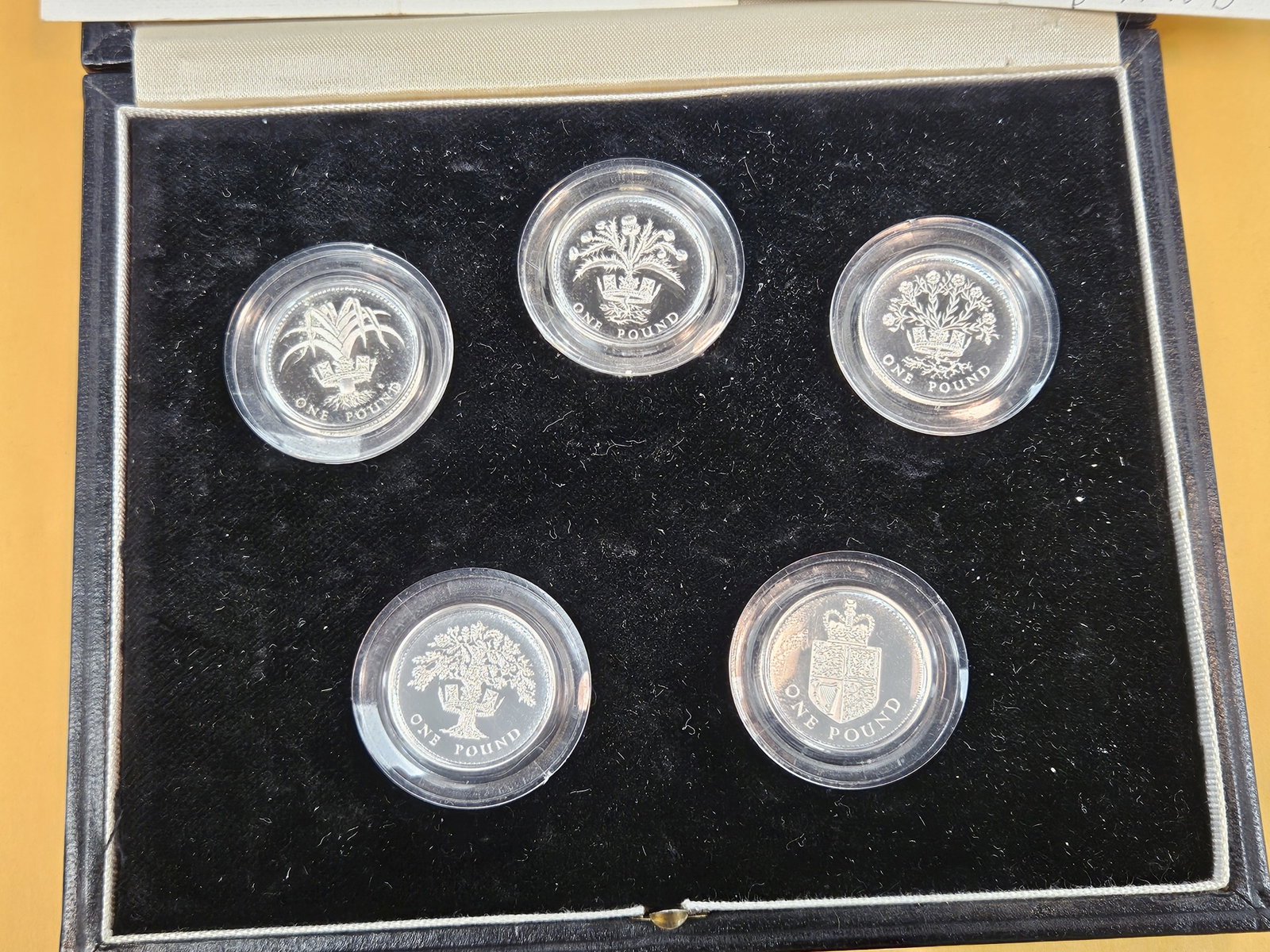 Gem Proof Deep Cameo 5-Coin SILVER Peidfort United Kingdom Set - 3