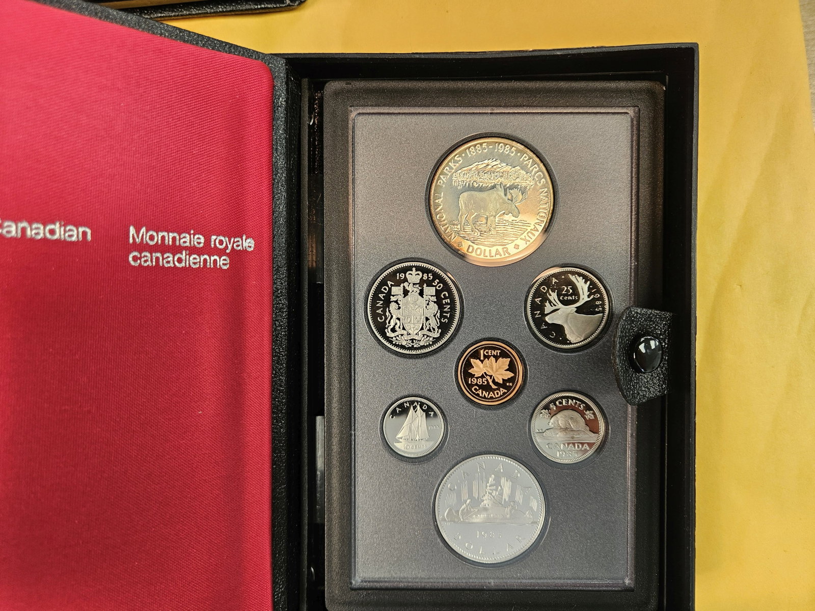 Four Canadian Proof Sets, all with SILVER Dollars - 4