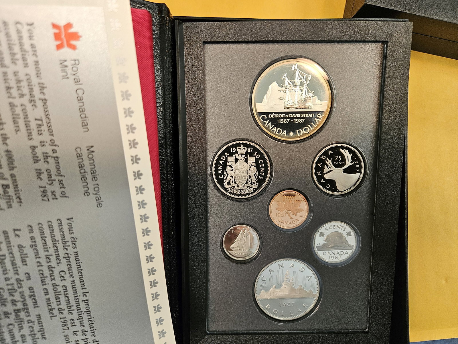 Four Canadian Proof Sets, all with SILVER Dollars - 5