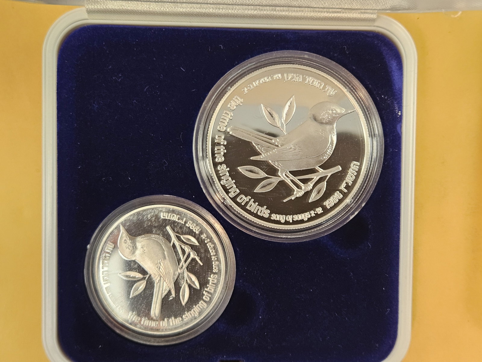 Two GEM Proof Israel Silver Coin sets - 2