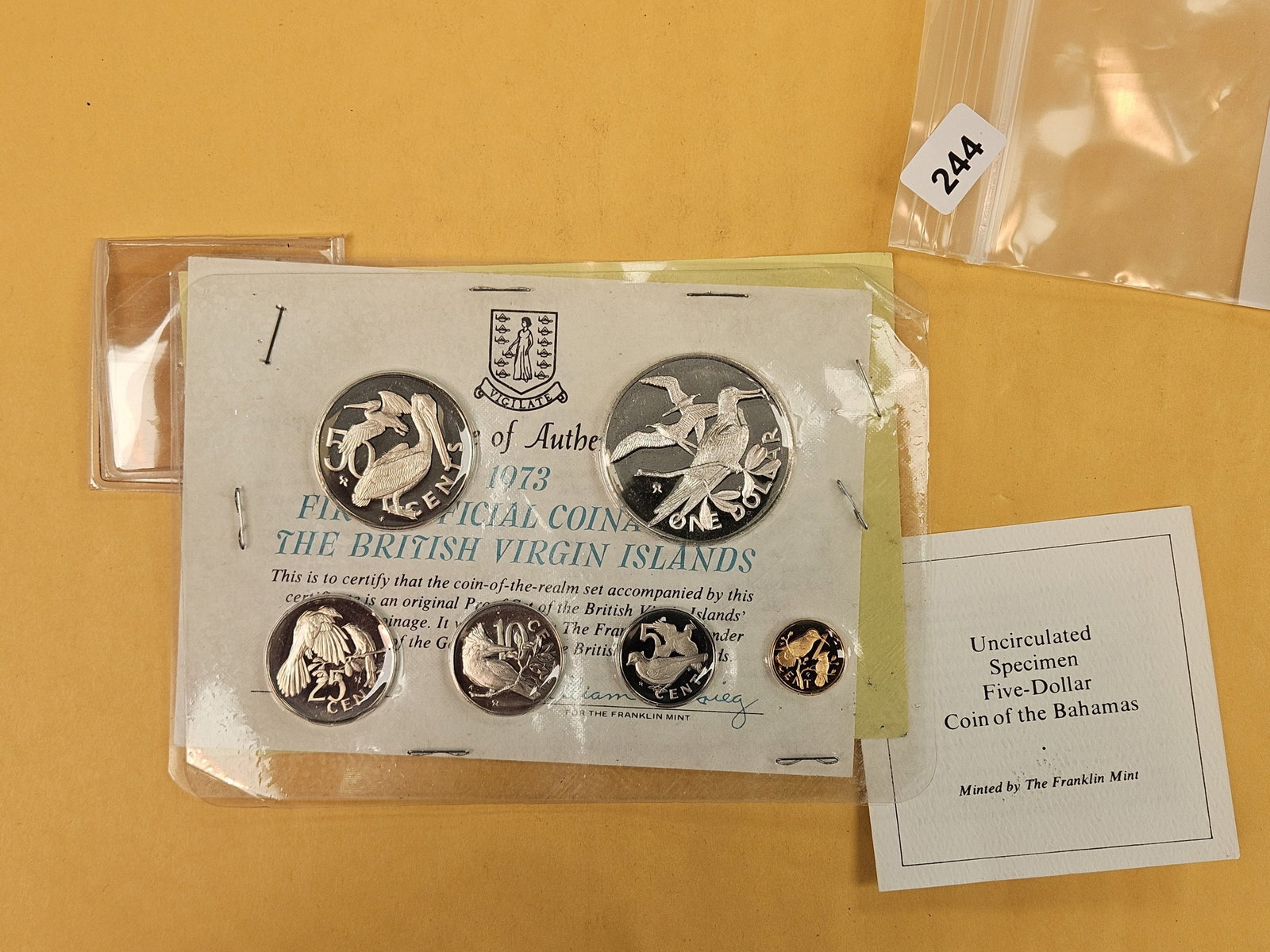 GEM Proof Deep Cameo 1973 BVI Silver 6-coin set (1 of 2)