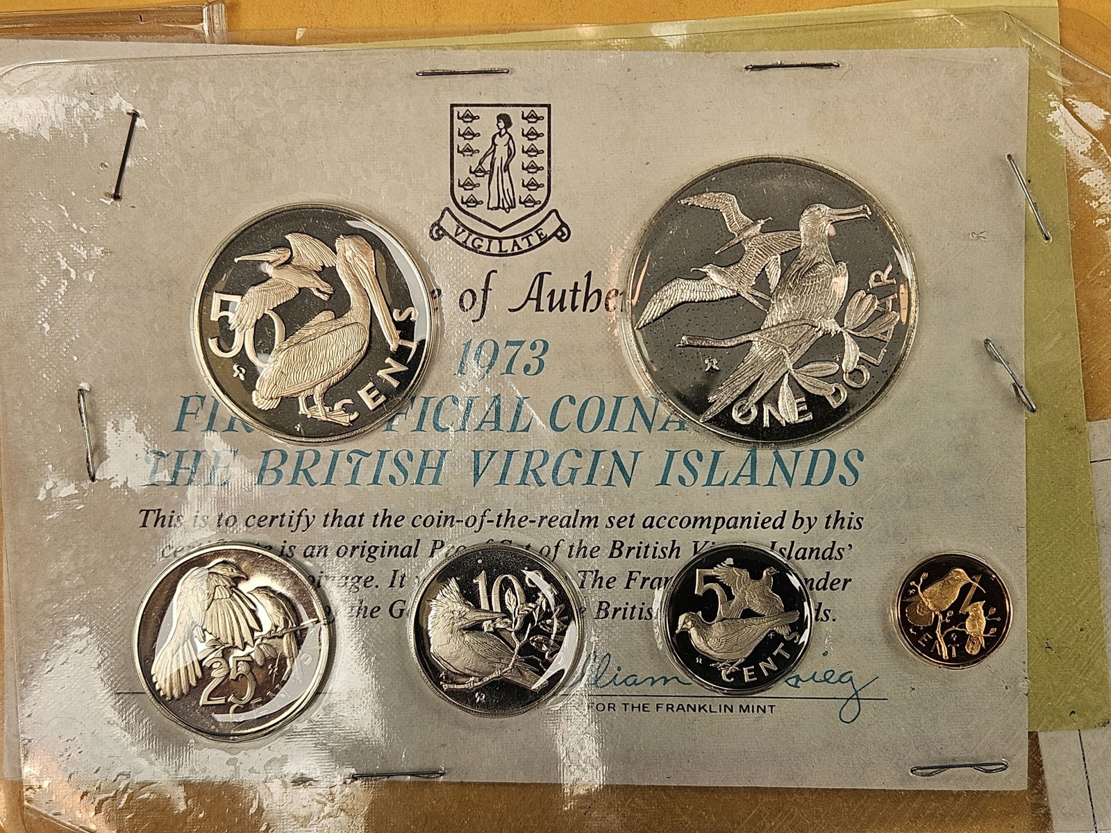 GEM Proof Deep Cameo 1973 BVI Silver 6-coin set - 2