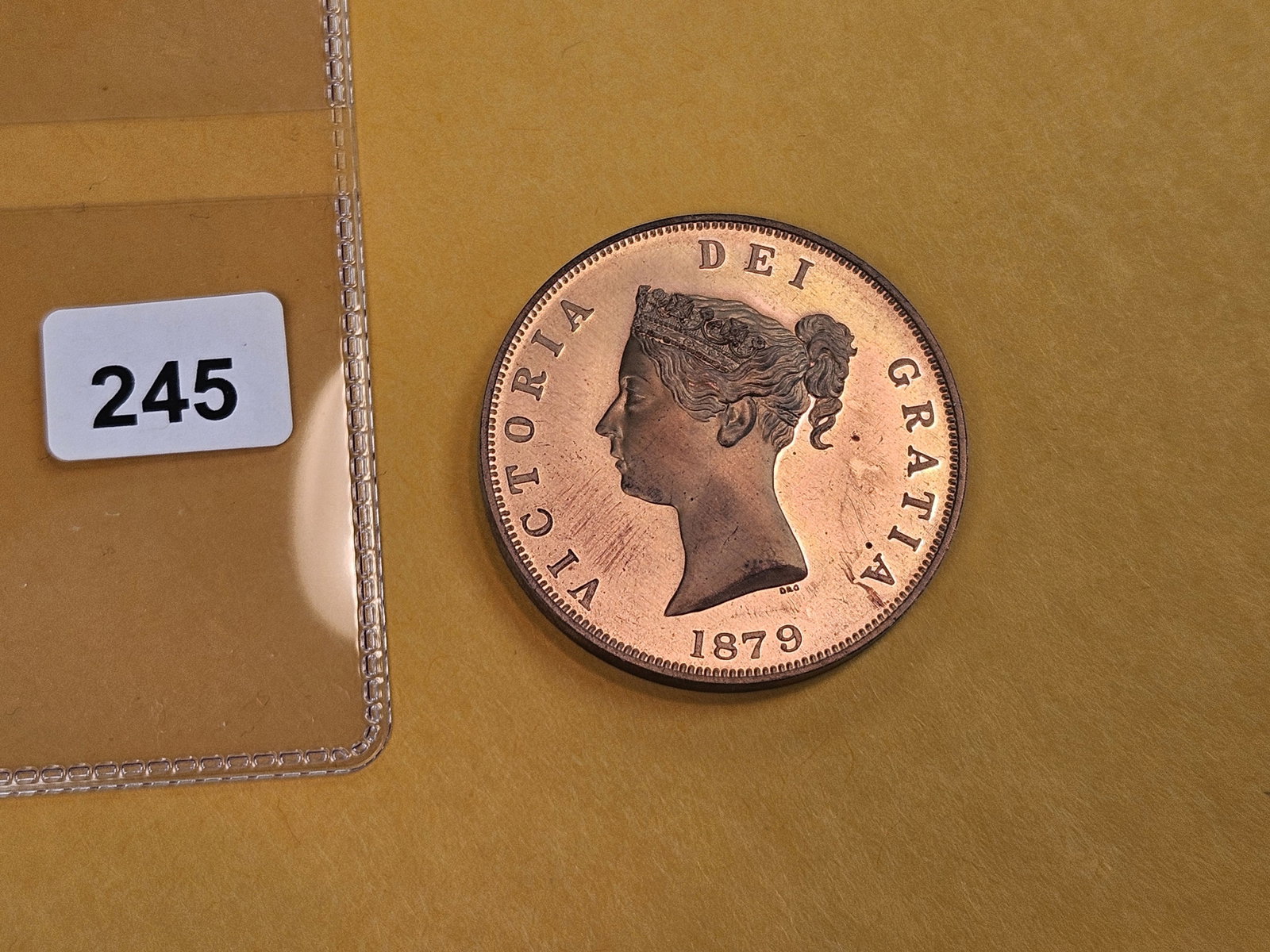 GEM 1879 Victoria Dei Gratia Medal - 2