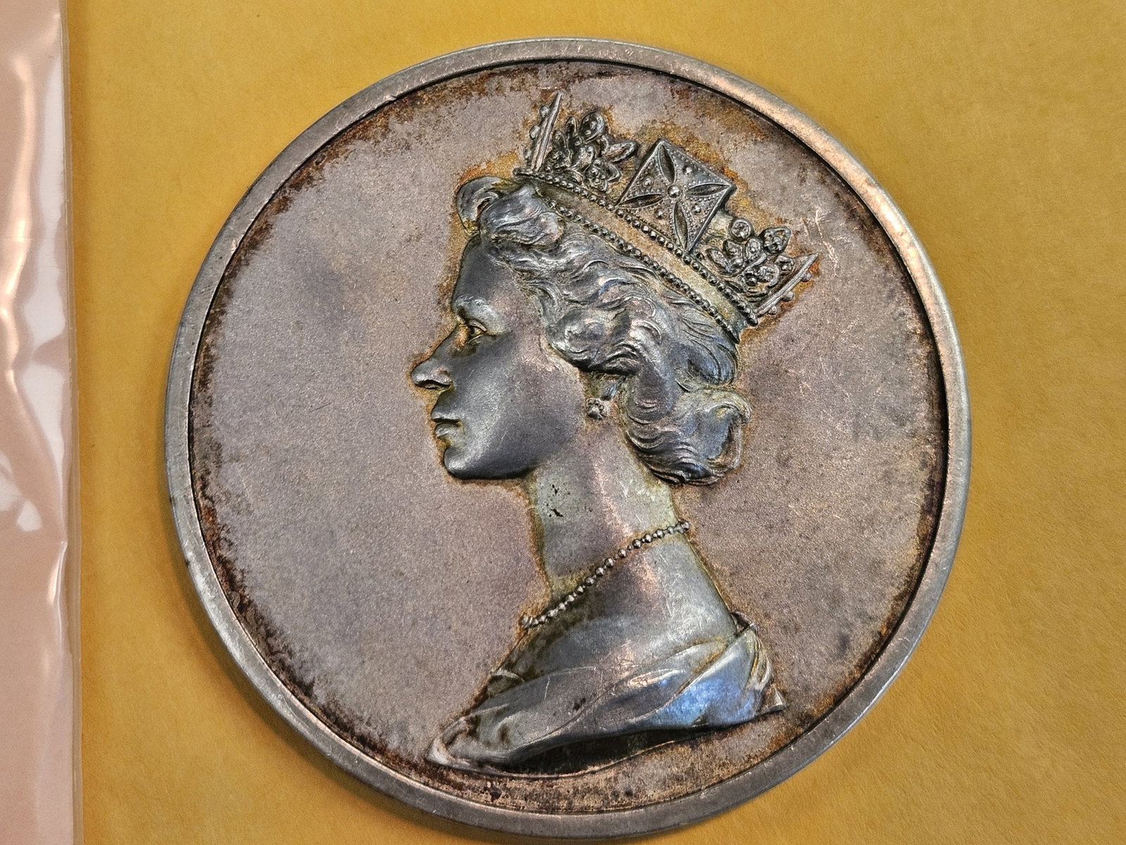 Larger 1977 Queen Elizabeth II Silver Medal: From the Silver Jubilee. Commemorative Medal. Weighs 89 Grams. Solid Sterling Silver!