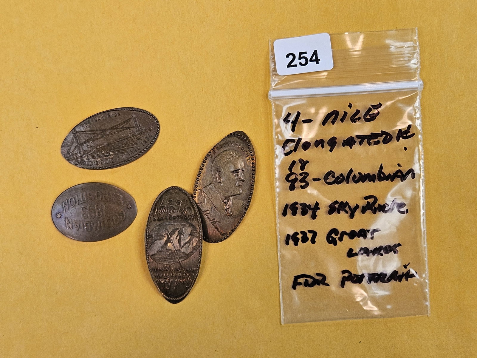 Four Cool Elongated Cents (1 of 5)