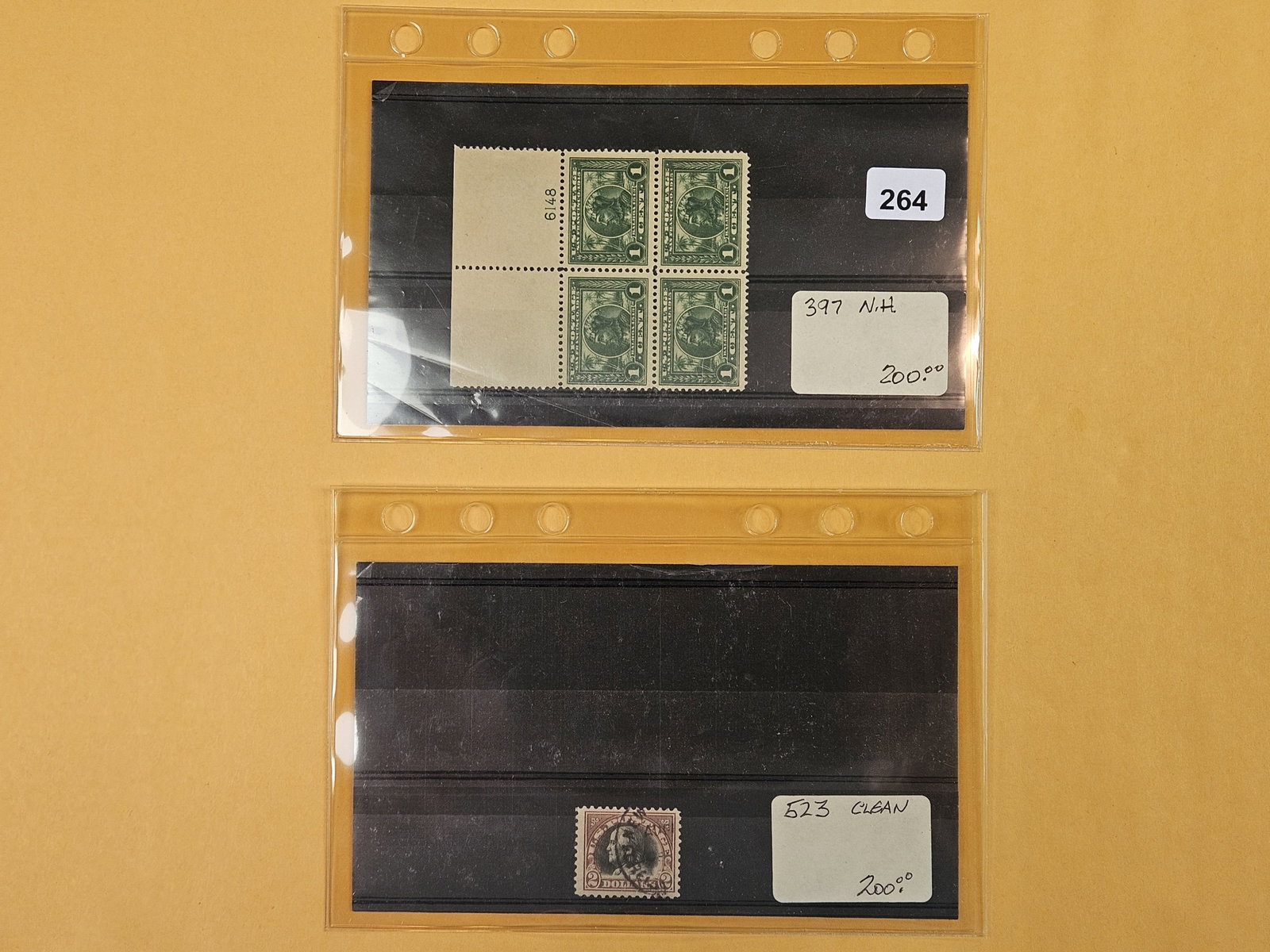 BETTER PHILATELICS!: These beauties came from Joe Kremel's Collection. Joe Kremel was a big Stamp dealer in Chicago. We received some of his collection. These are top quality stamps! These two are SCOTS Stamp number 397