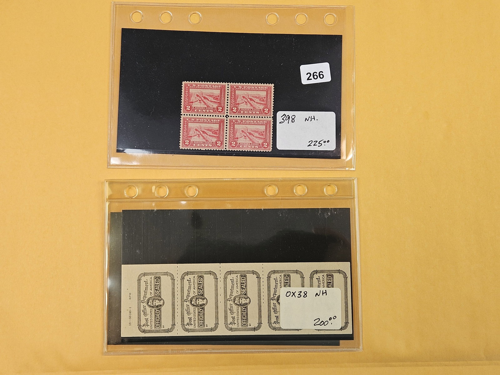BETTER PHILATELICS!: These beauties came from Joe Kremel's Collection. Joe Kremel was a big Stamp dealer in Chicago. We received some of his collection. These are top quality stamps! These two are SCOTS Stamp number 398