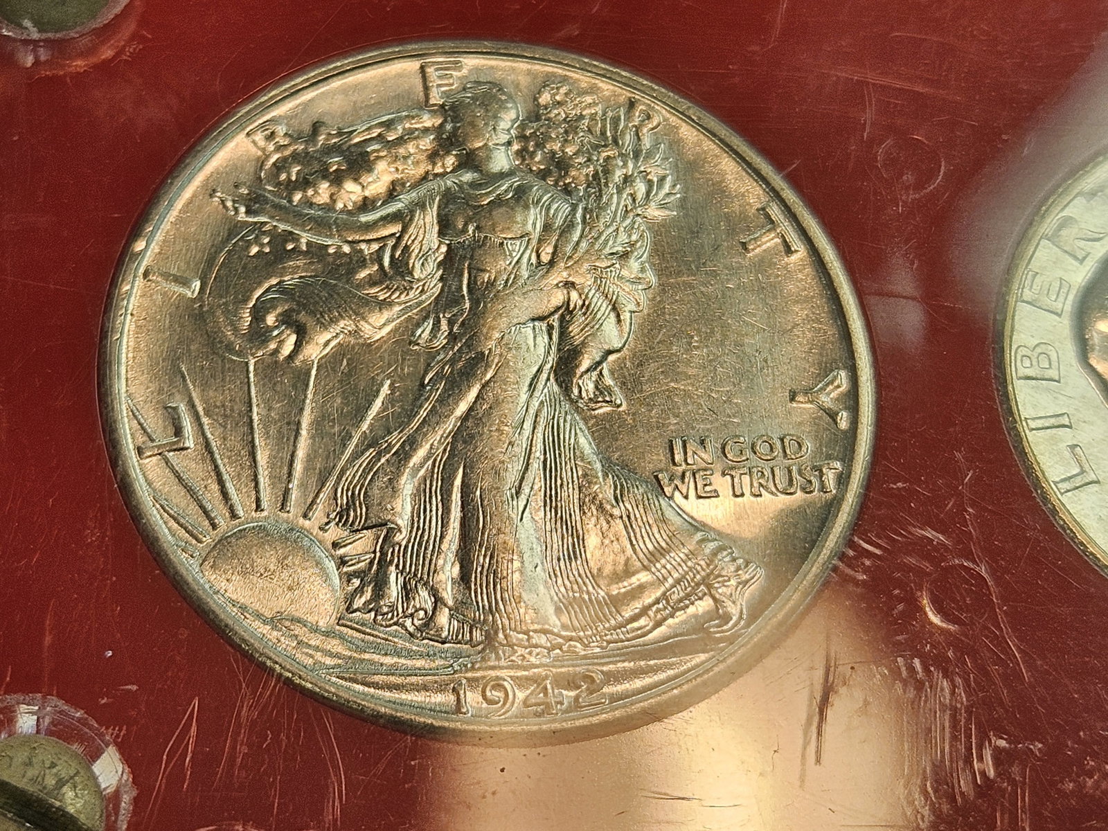 Beautiful GEMMY-looking 1942-S Year Coin set - 2