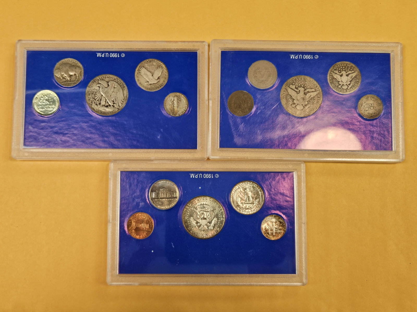 Three Americana Series silver US coin sets - 3