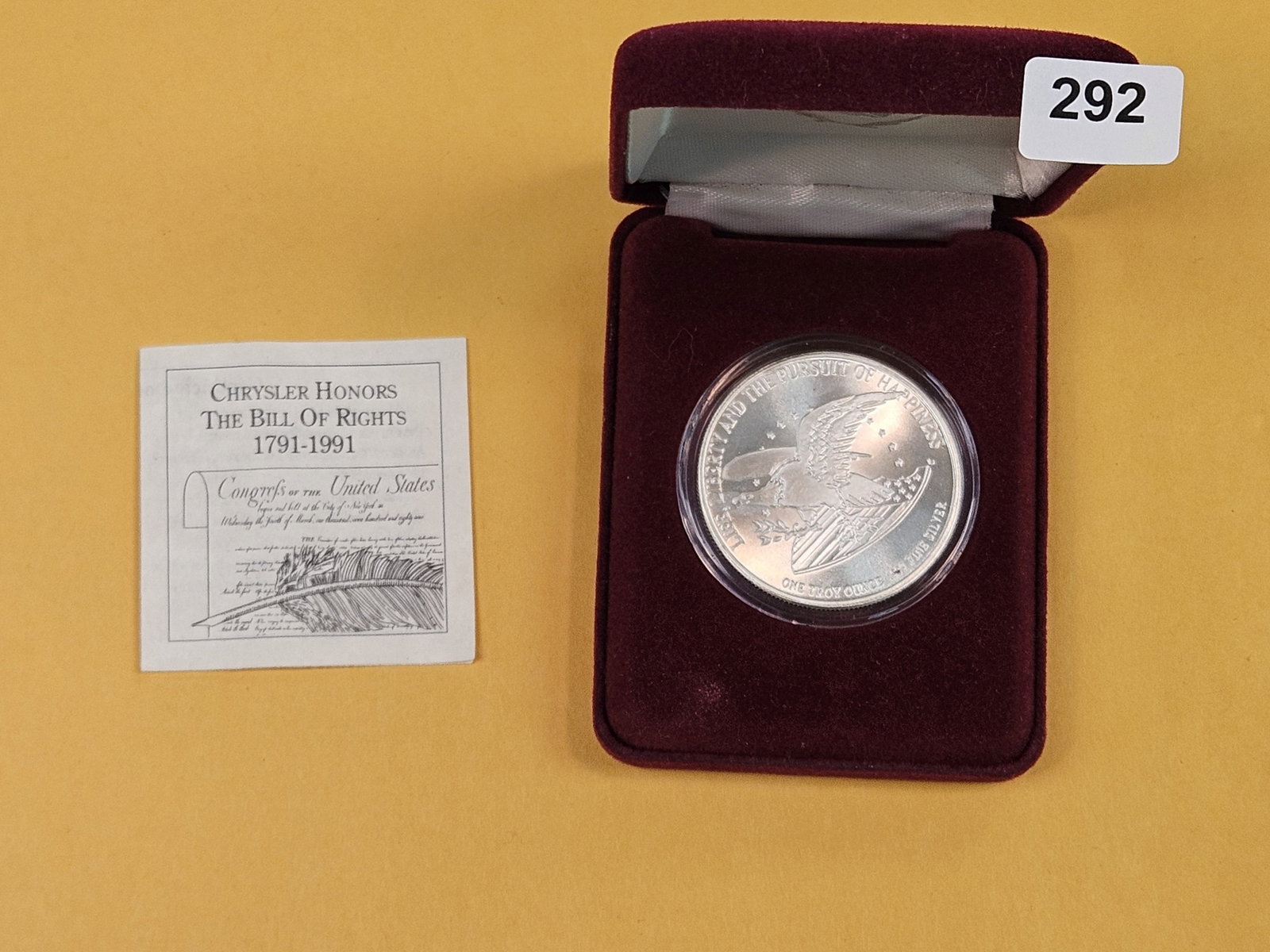 One Troy ounce .999 fine silver art round (1 of 4)