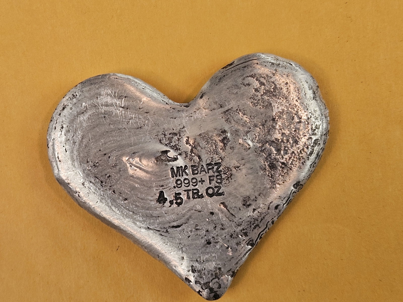FOUR and One-Half Troy ounce .999 fine silver art piece - 4
