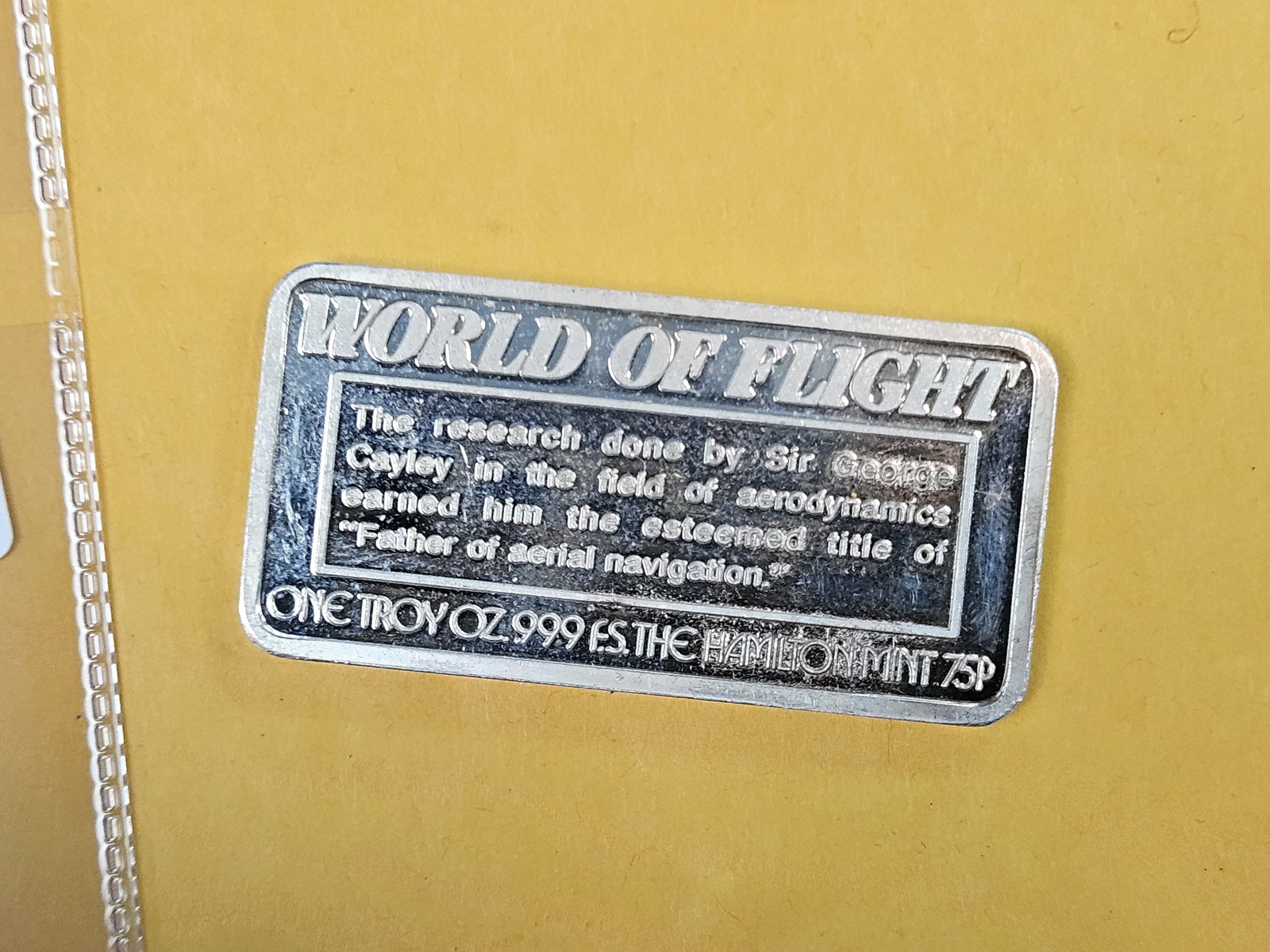 One Troy ounce .999 fine silver art bar - 2