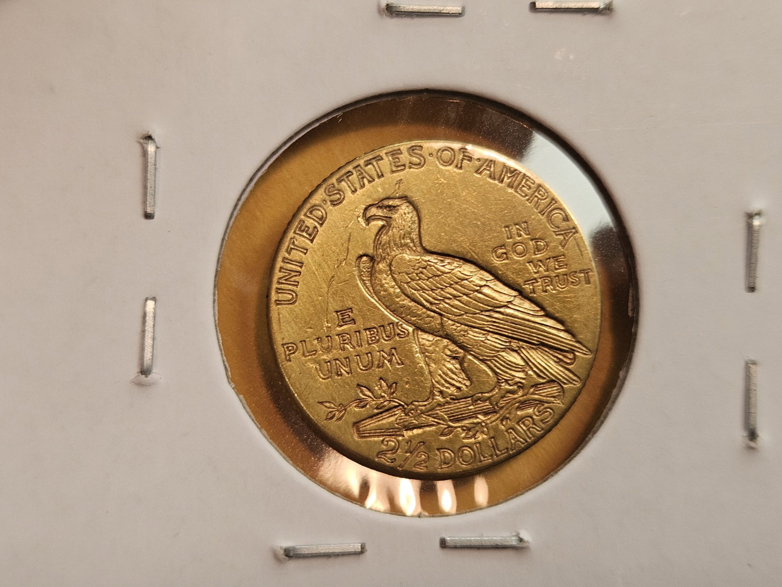 GOLD! Brilliant 1915 Gold Indian Head $2.5 Dollars - 3