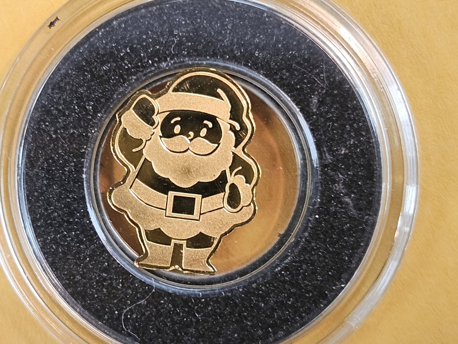 GOLD! GEM Republic of Palau Gold Dollar: Proof Santa