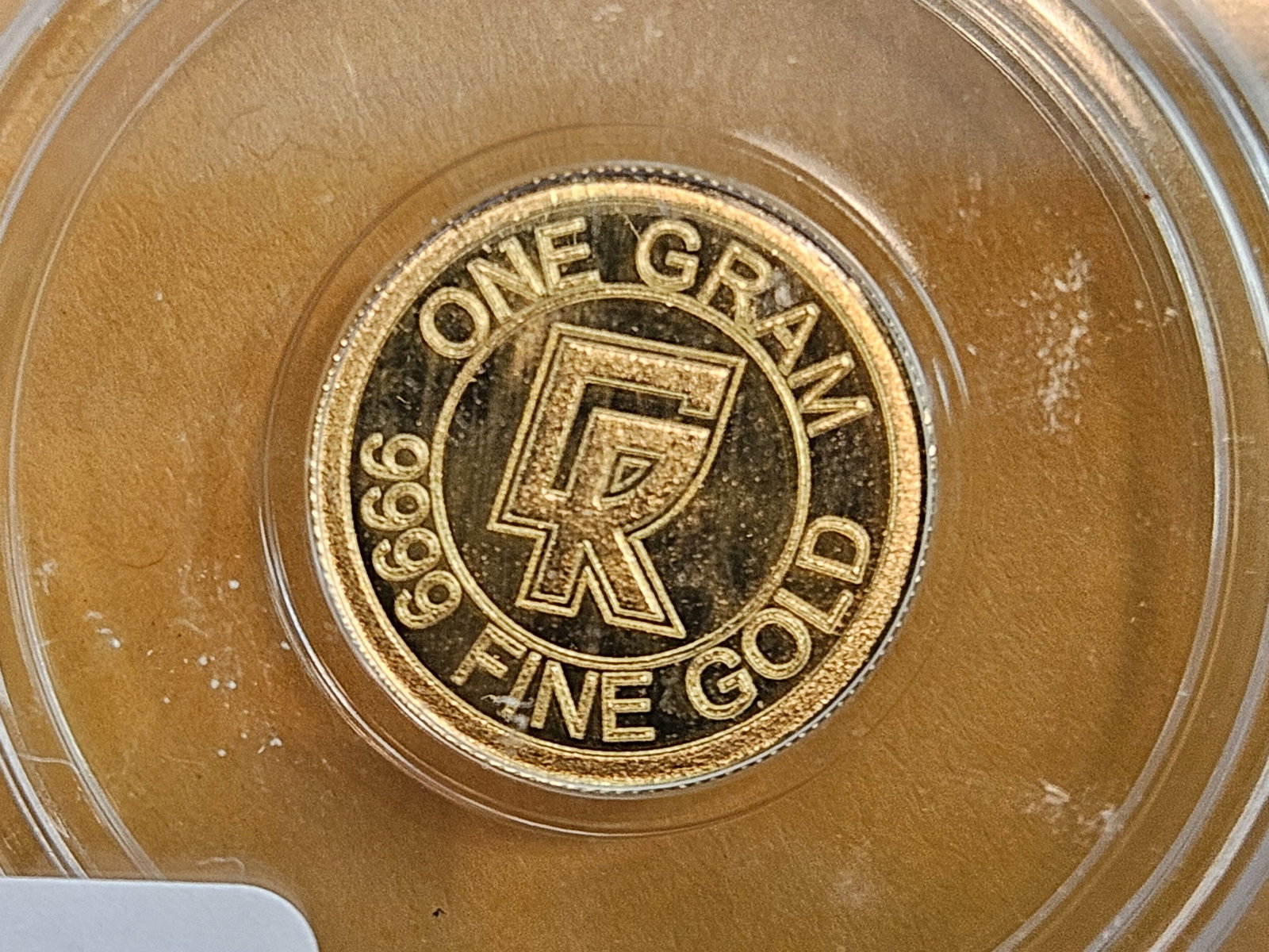 GOLD! ICG Clean Ripz One Gram .9999 Fine Gold Round: Graded in PERFECT Mint State 70 Prooflike