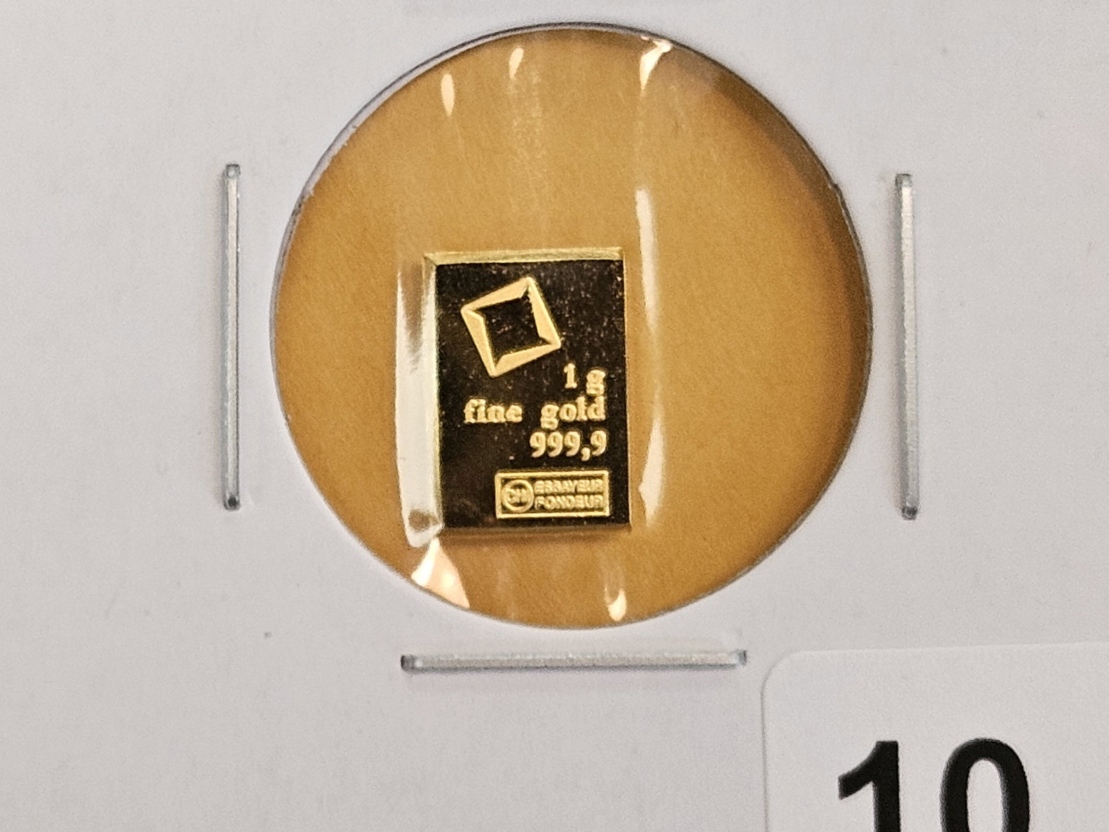 GOLD! Valcambi Suisse One Gram .9999 fine gold bar (1 of 2)
