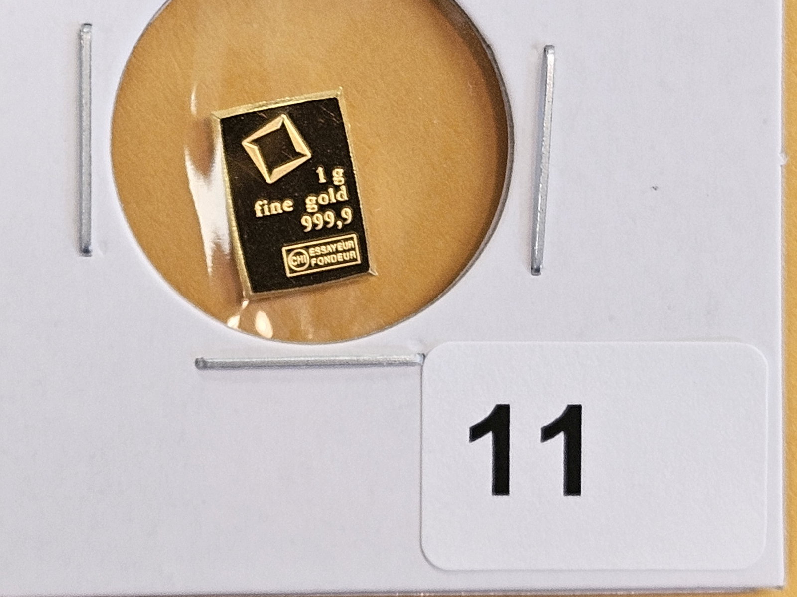 GOLD! Valcambi Suisse One Gram .9999 fine gold bar (1 of 2)