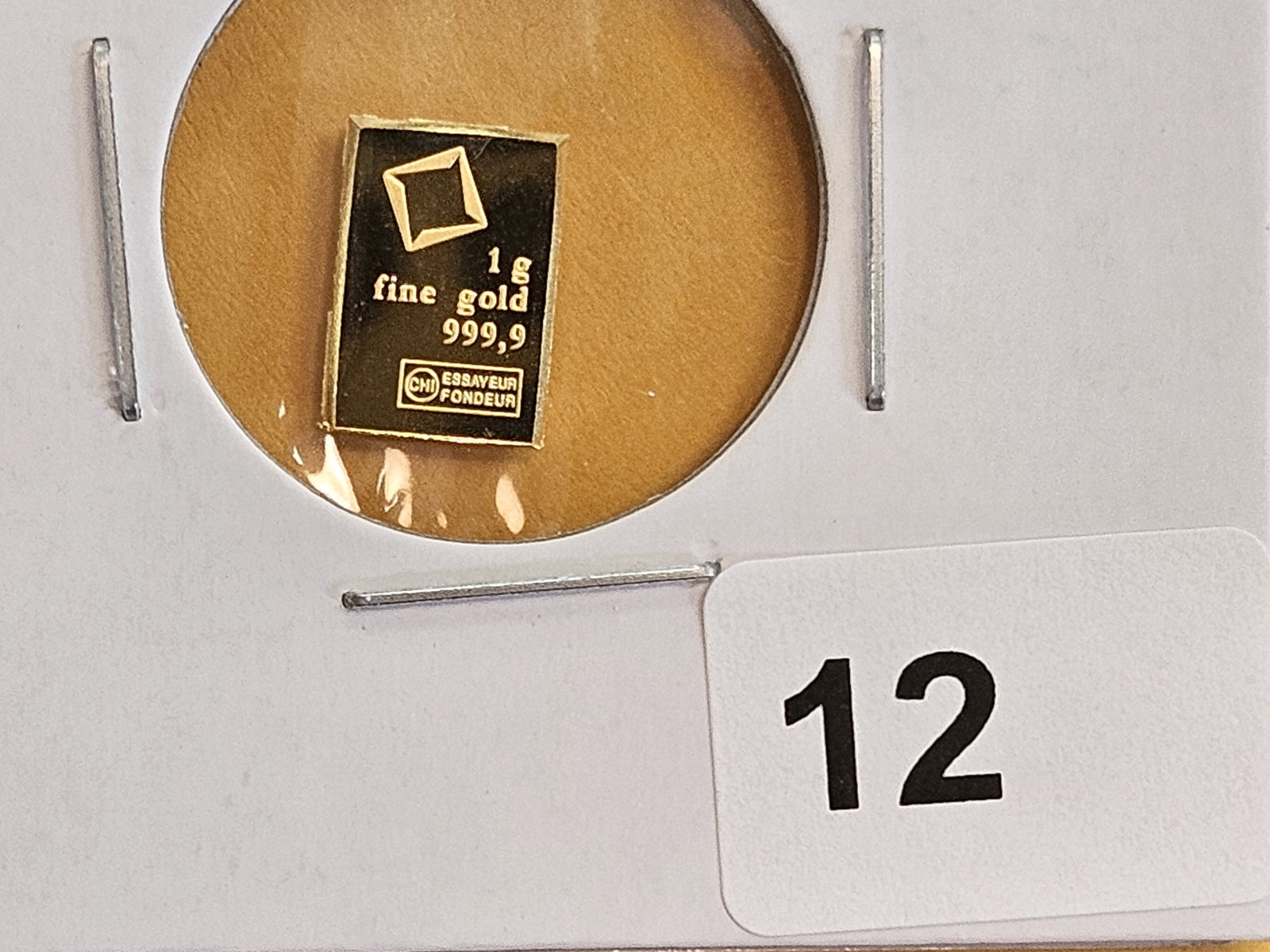 GOLD! Valcambi Suisse One Gram .9999 fine gold bar (1 of 2)