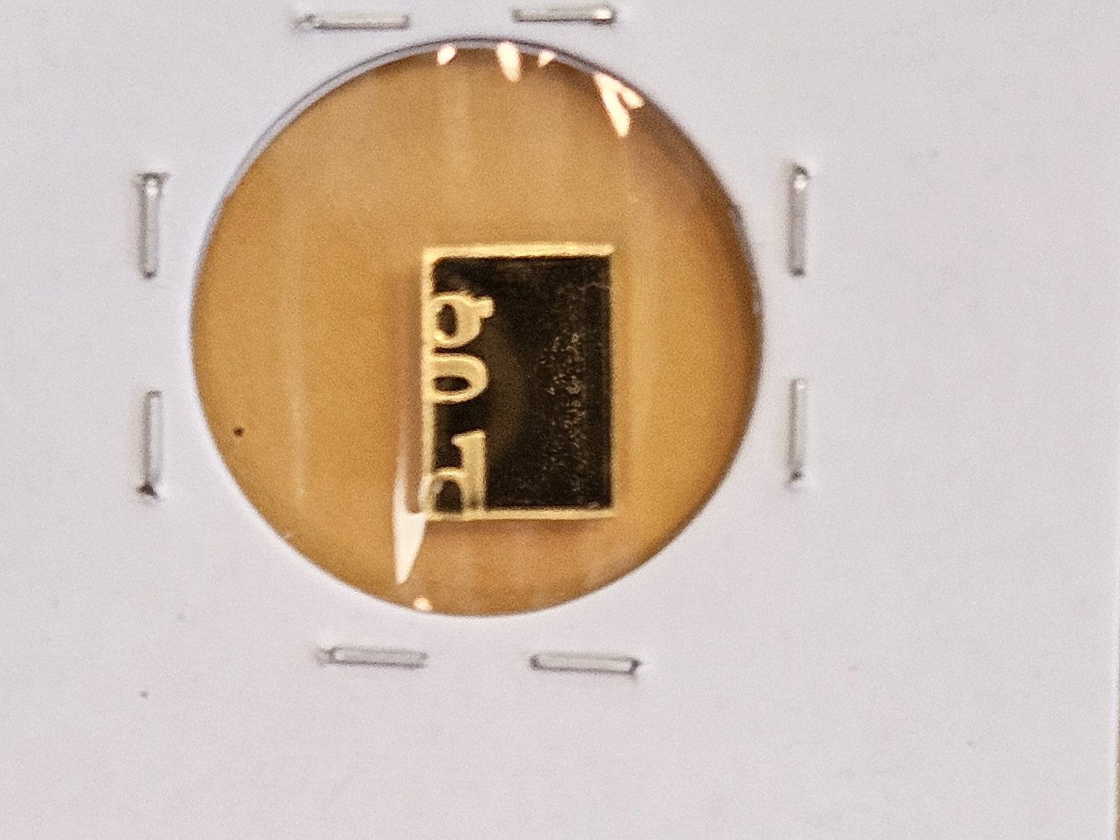 GOLD! Valcambi Suisse One Gram .9999 fine gold bar - 2