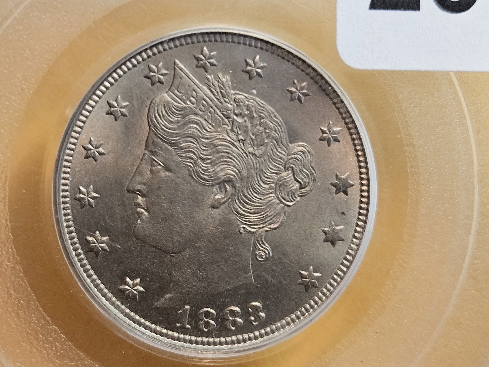 GEM PCGS OGH 1883 No Cents Liberty "V" Nickel in Mint State 65 - 4