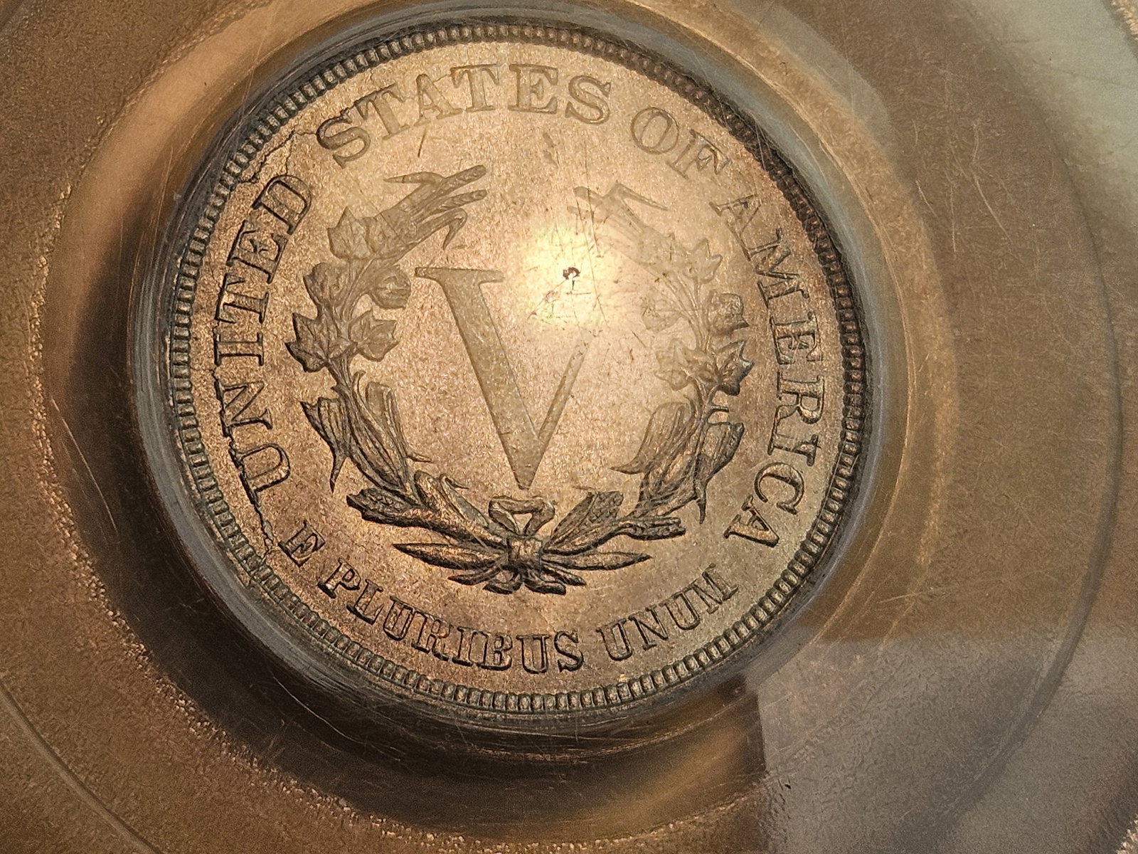 GEM PCGS OGH 1883 No Cents Liberty "V" Nickel in Mint State 65 - 6
