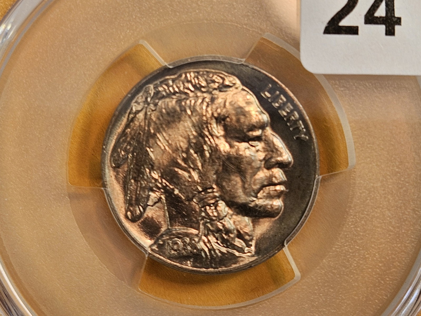 GEM! PCGS 1938-D Buffalo Nickel in Mint State 66: Last year issue