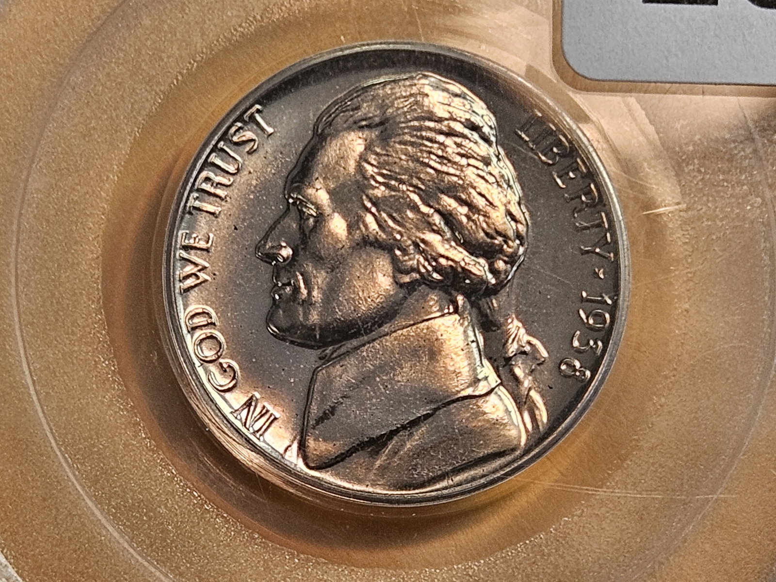 GEM! PCGS 1938 Jefferson Nickel in Proof 65: First Year issue