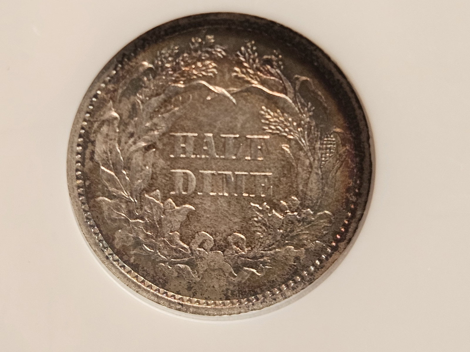 ** NGC 1860 Seated Liberty Half-Dime in Mint State 61 - 8