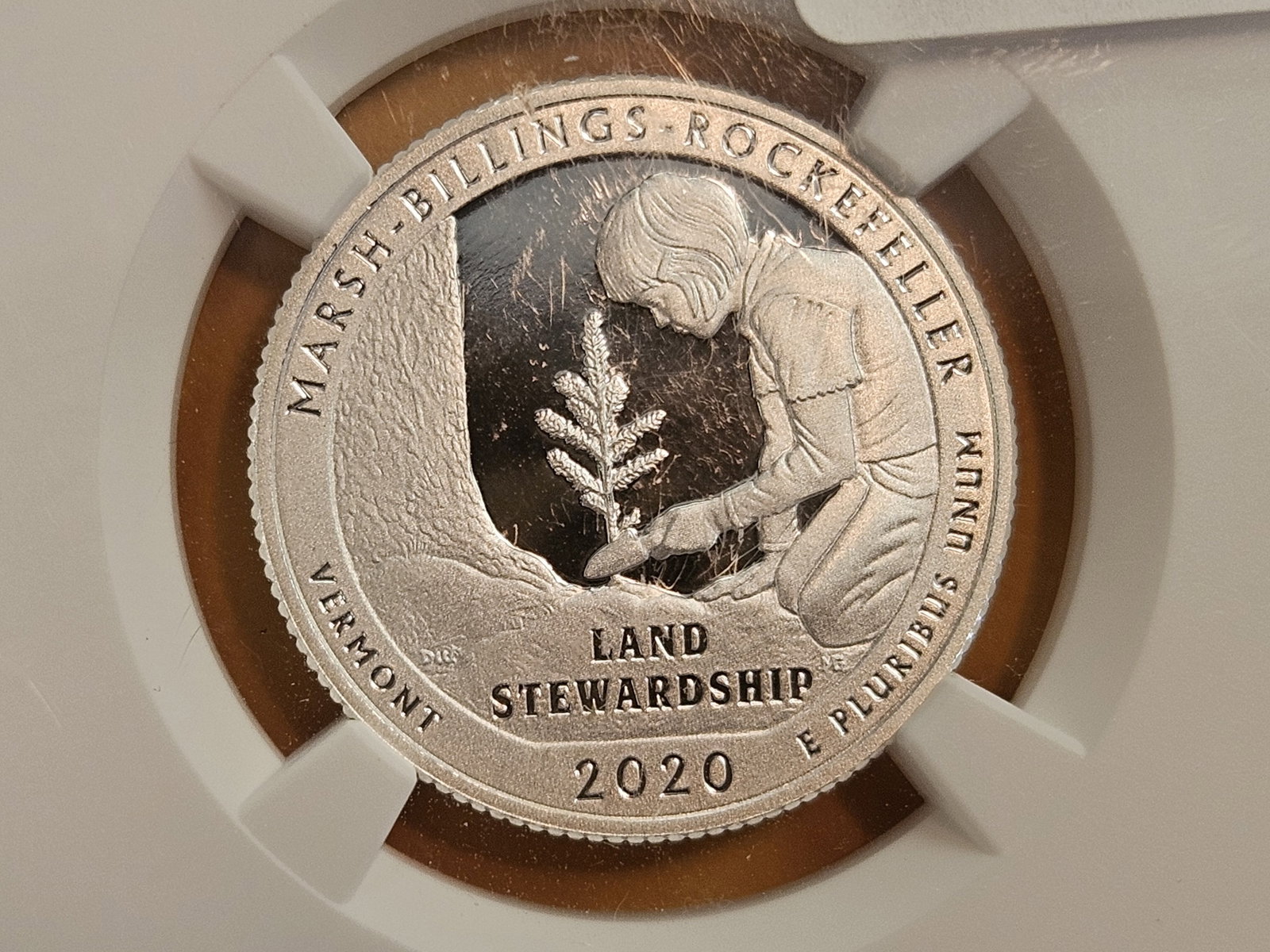 PERFECT! NGC 2020-S SILVER Washington Quarter in Proof 70 Ultra Cameo: Perfect Grade! Rockefeller National Park
