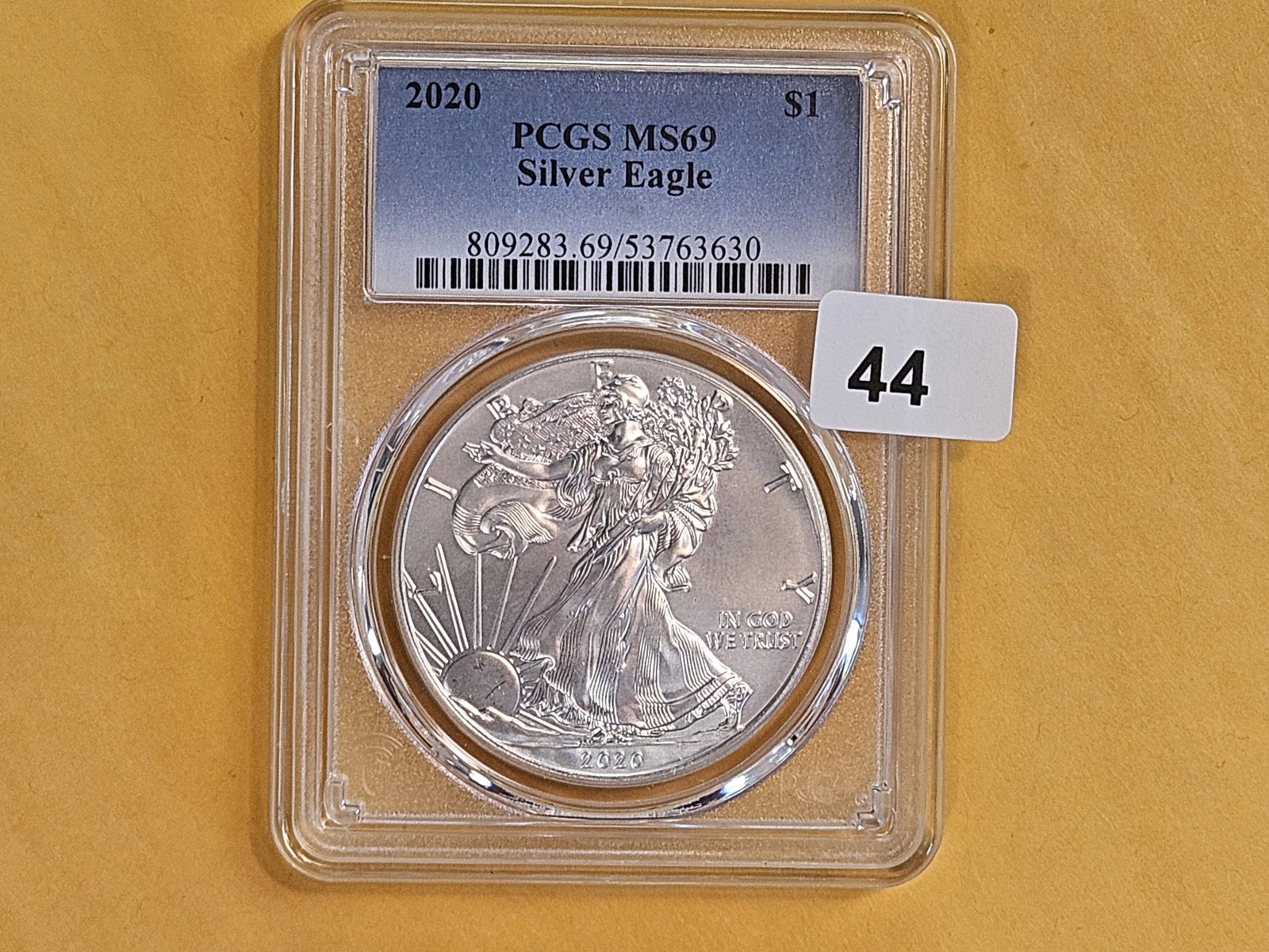 PCGS 2020 American Silver Eagle in Mint State 69: Nice