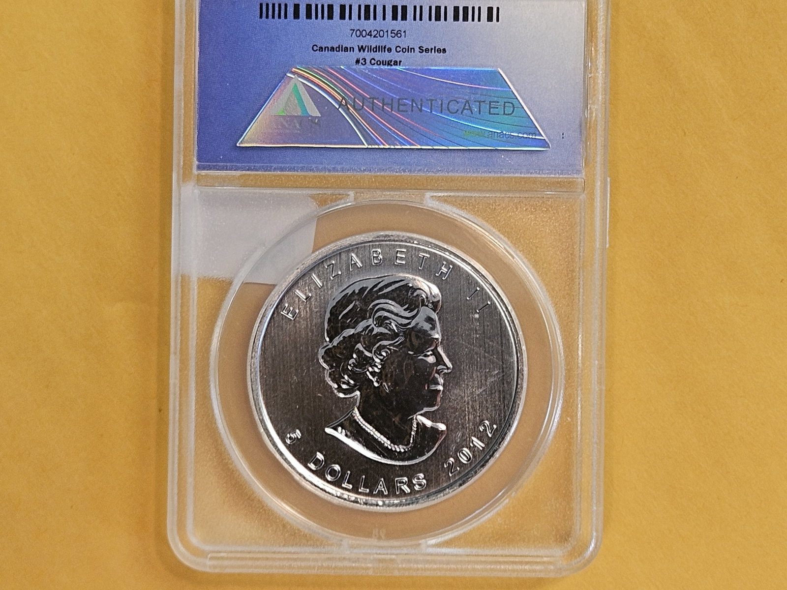 ANACS 2012 Canada silver Dollar in Mint State 69 - 2