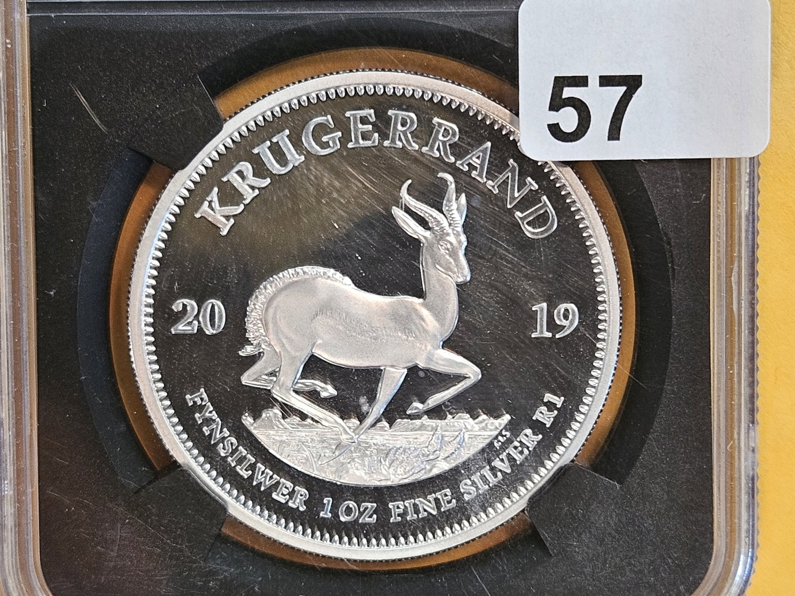 PERFECT! NGC 2019 South Africa Silver Rand in Proof 70 Ultra Cameo: Perfect Grade