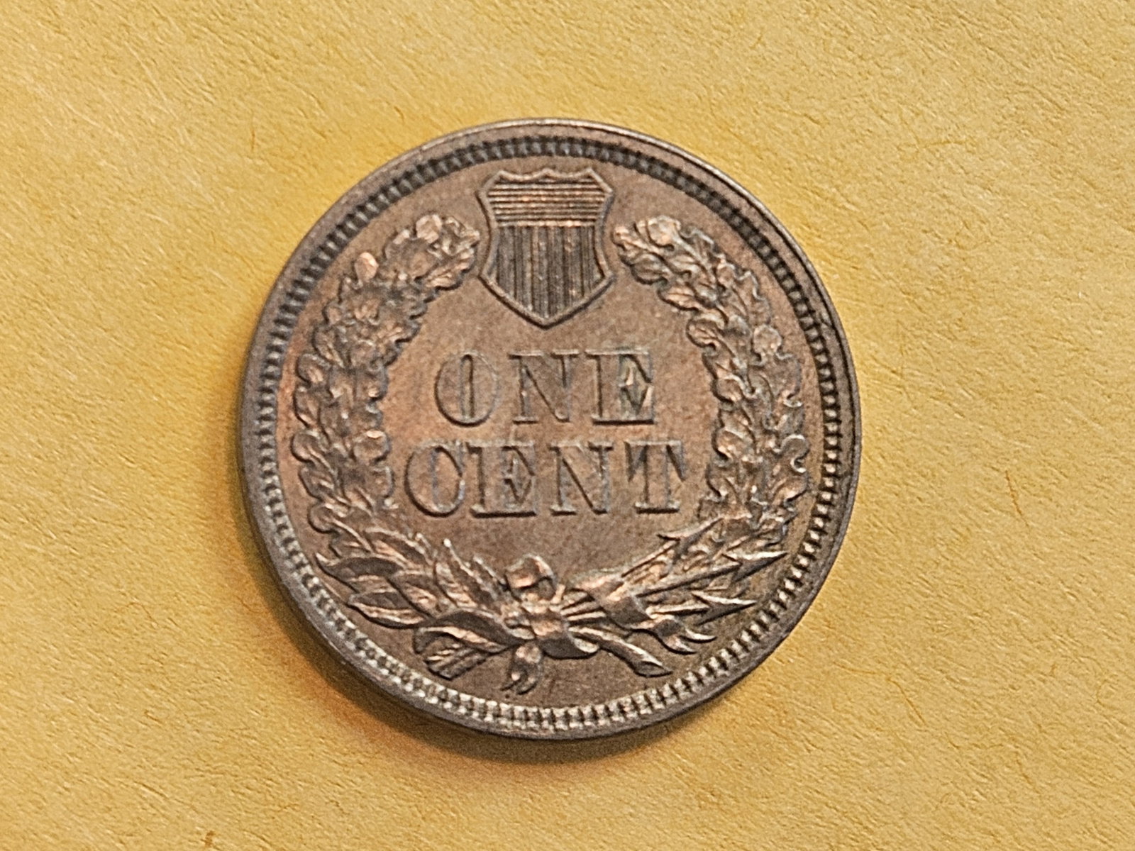 Brilliant About Uncirculated Plus 1863 Copper-Nickel Indian cent - 6