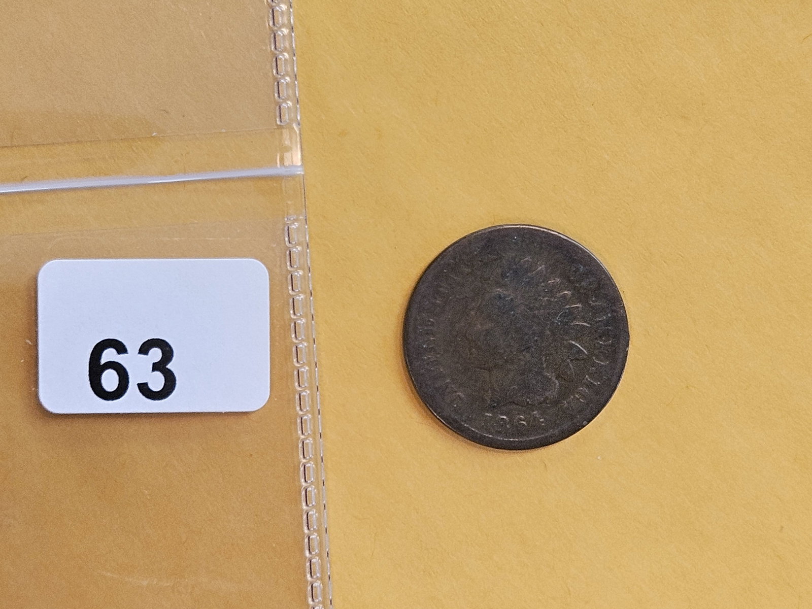 Semi-key 1864-L Indian Cent - 2