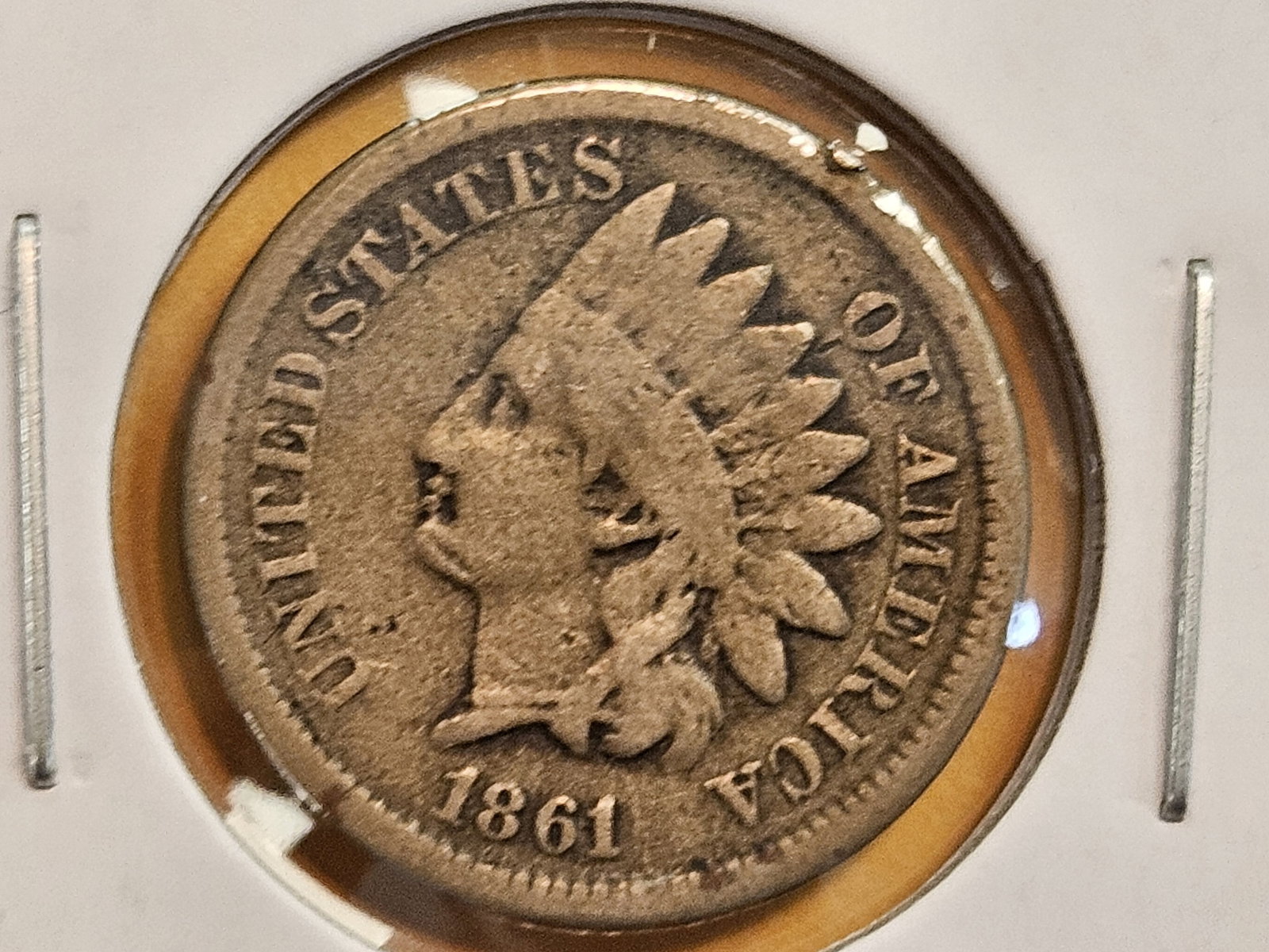 Better Date 1861 Copper-Nickel Indian cent (1 of 3)